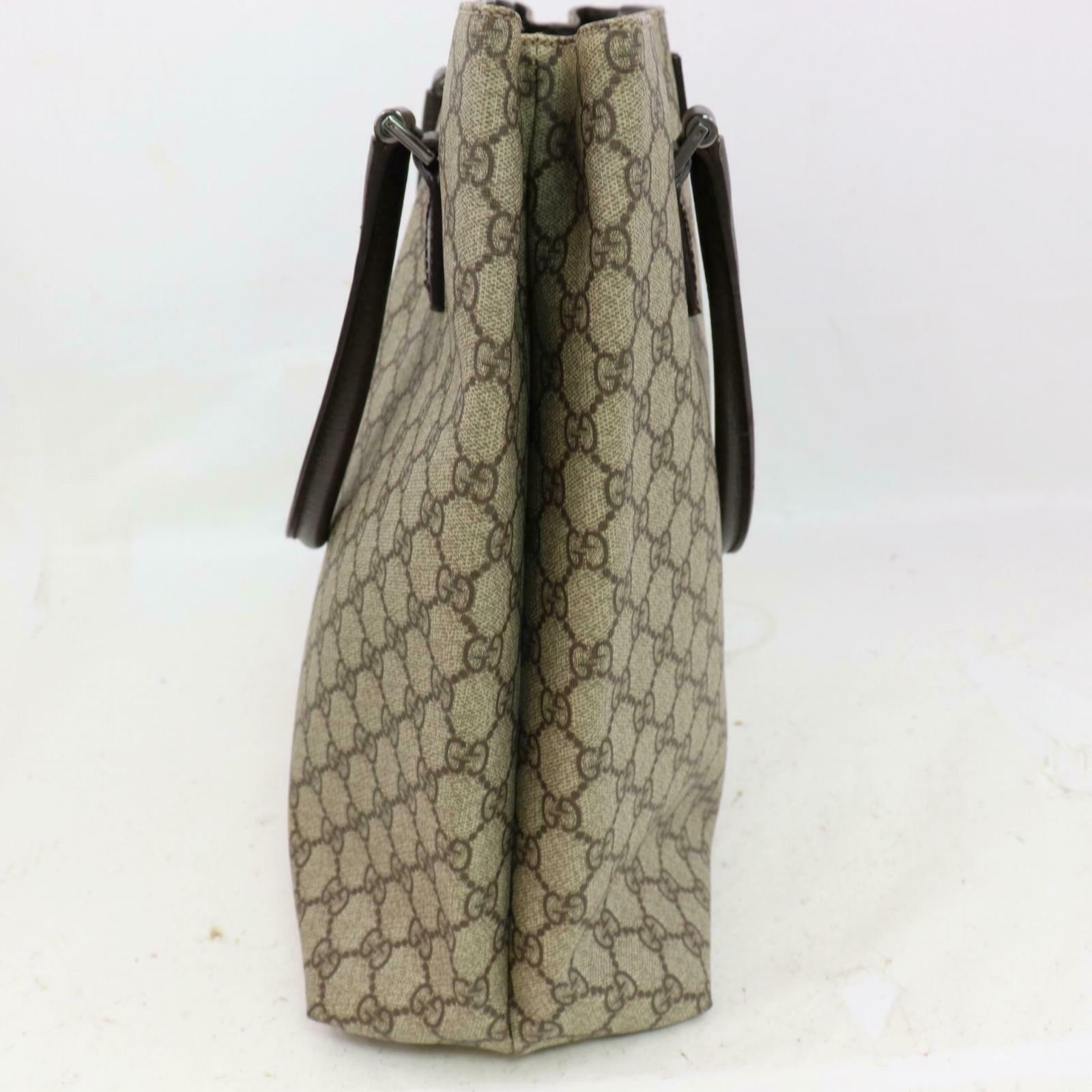Gucci Tote Bag Beige PVC SHC114352