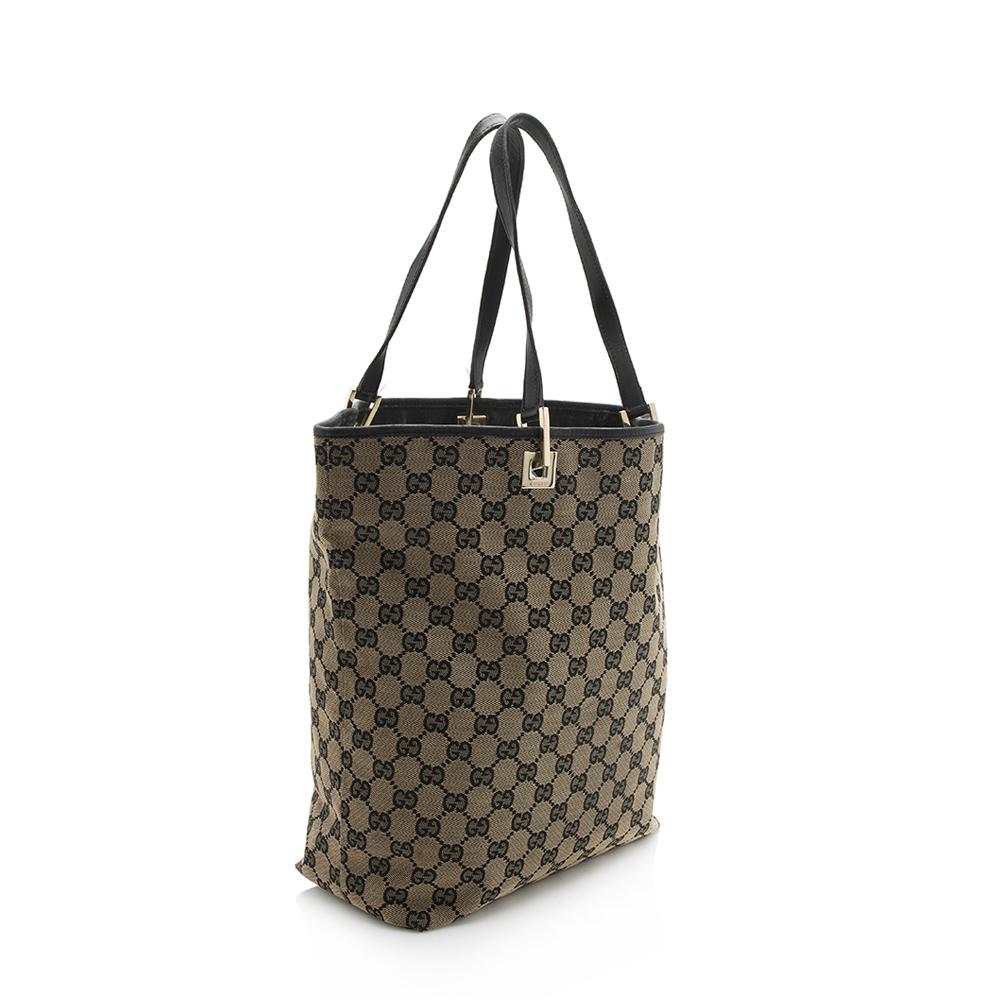 Gucci GG Canvas Large Bucket Tote SHF12078