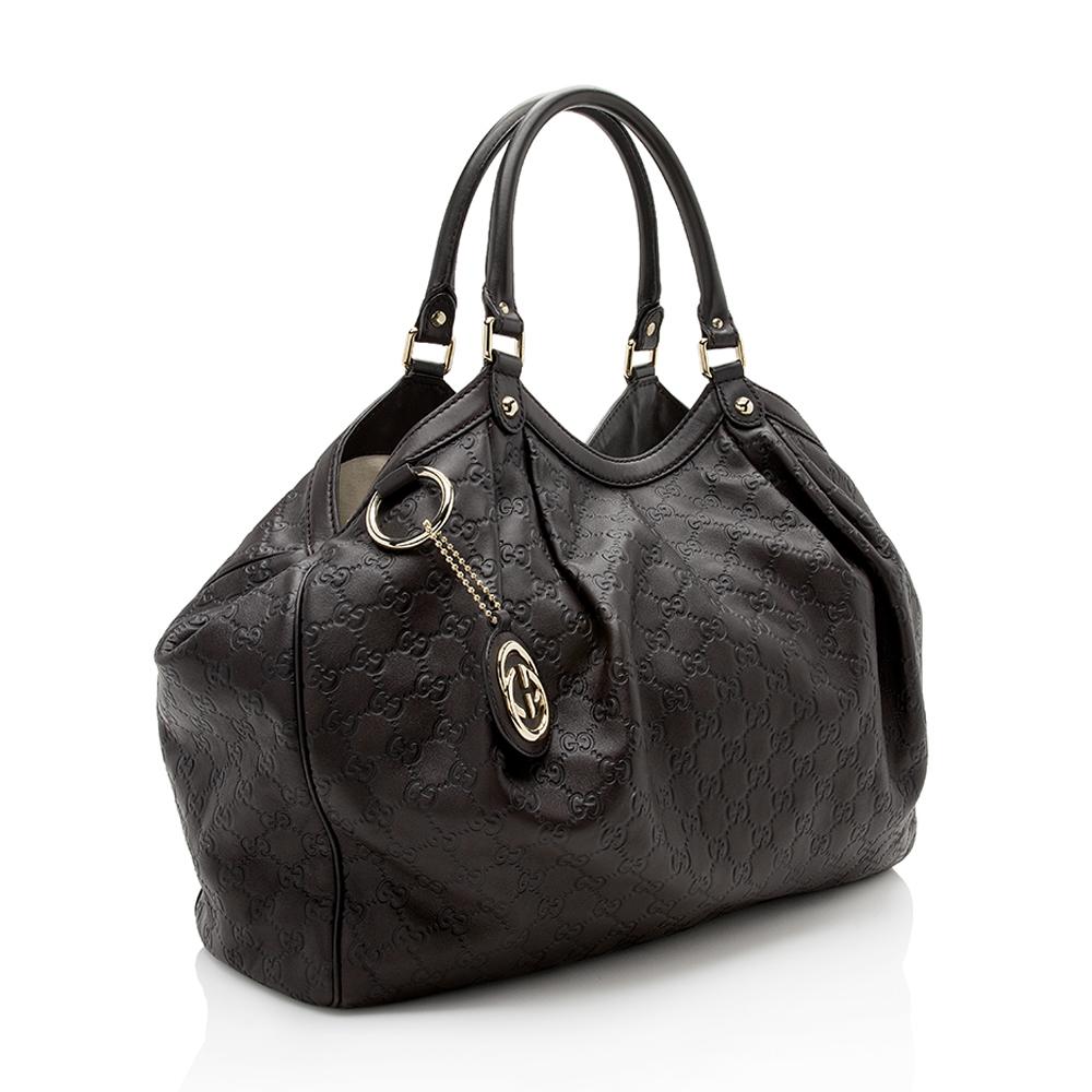 Gucci Guccissima Leather Sukey Large Tote SHF12138