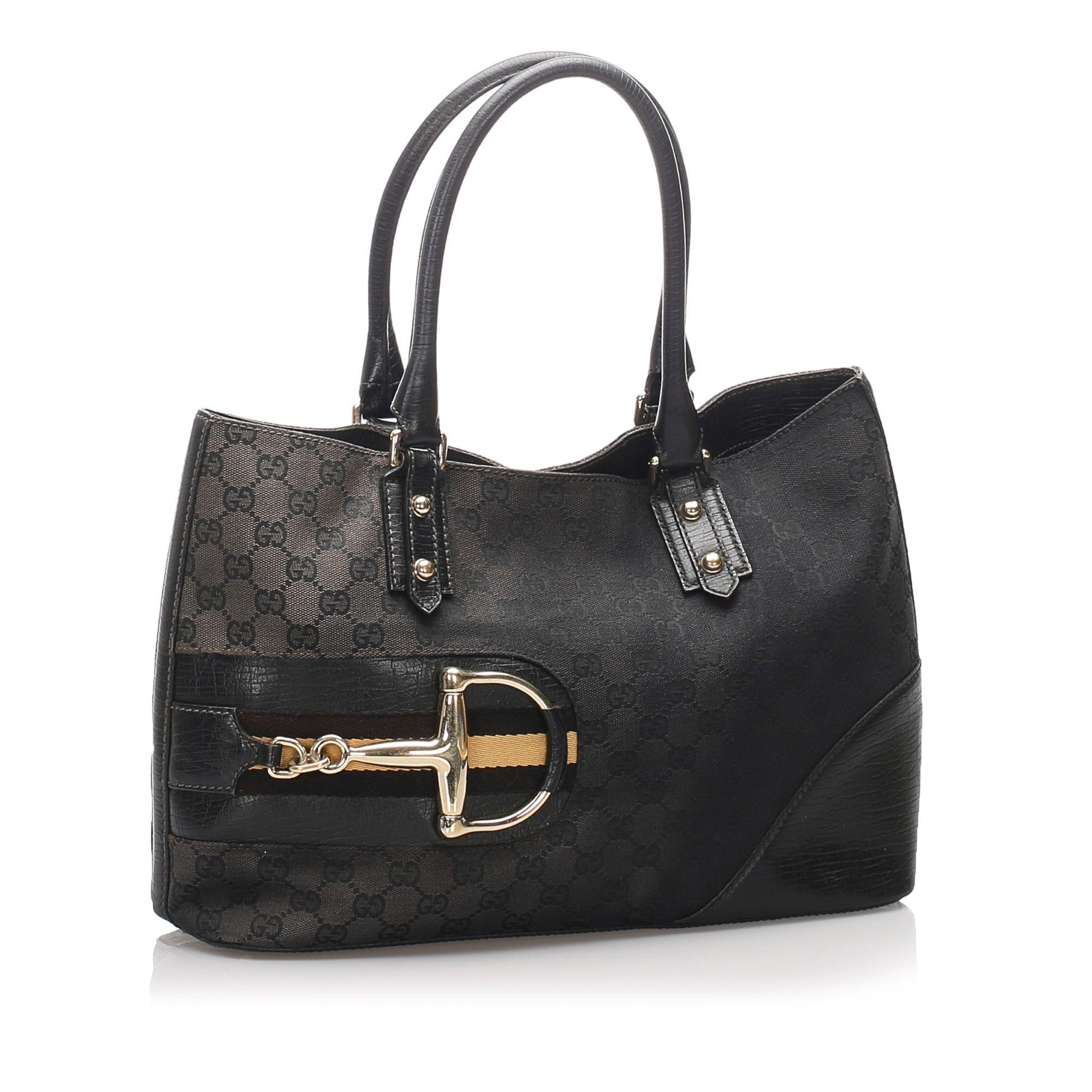Gucci GG Canvas Hasler Tote SHG10051
