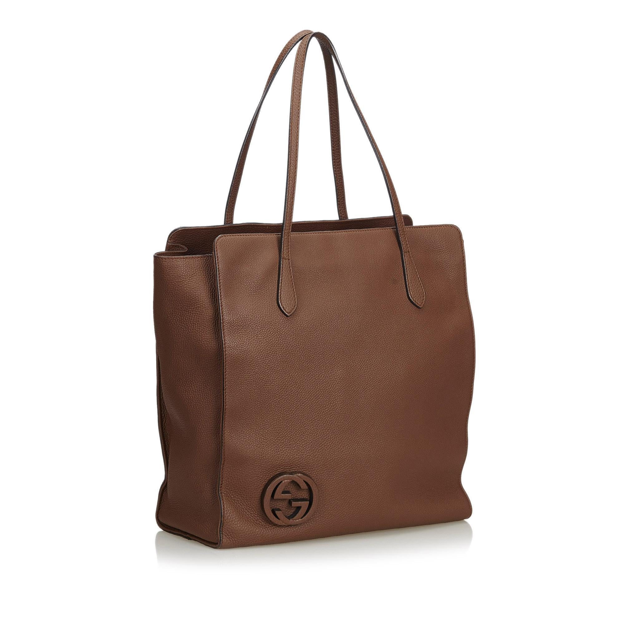 Gucci Leather GG Tote SHF12170