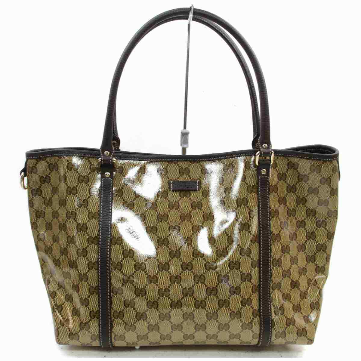 Gucci Tote Bag Light Brown PVC SHC711114