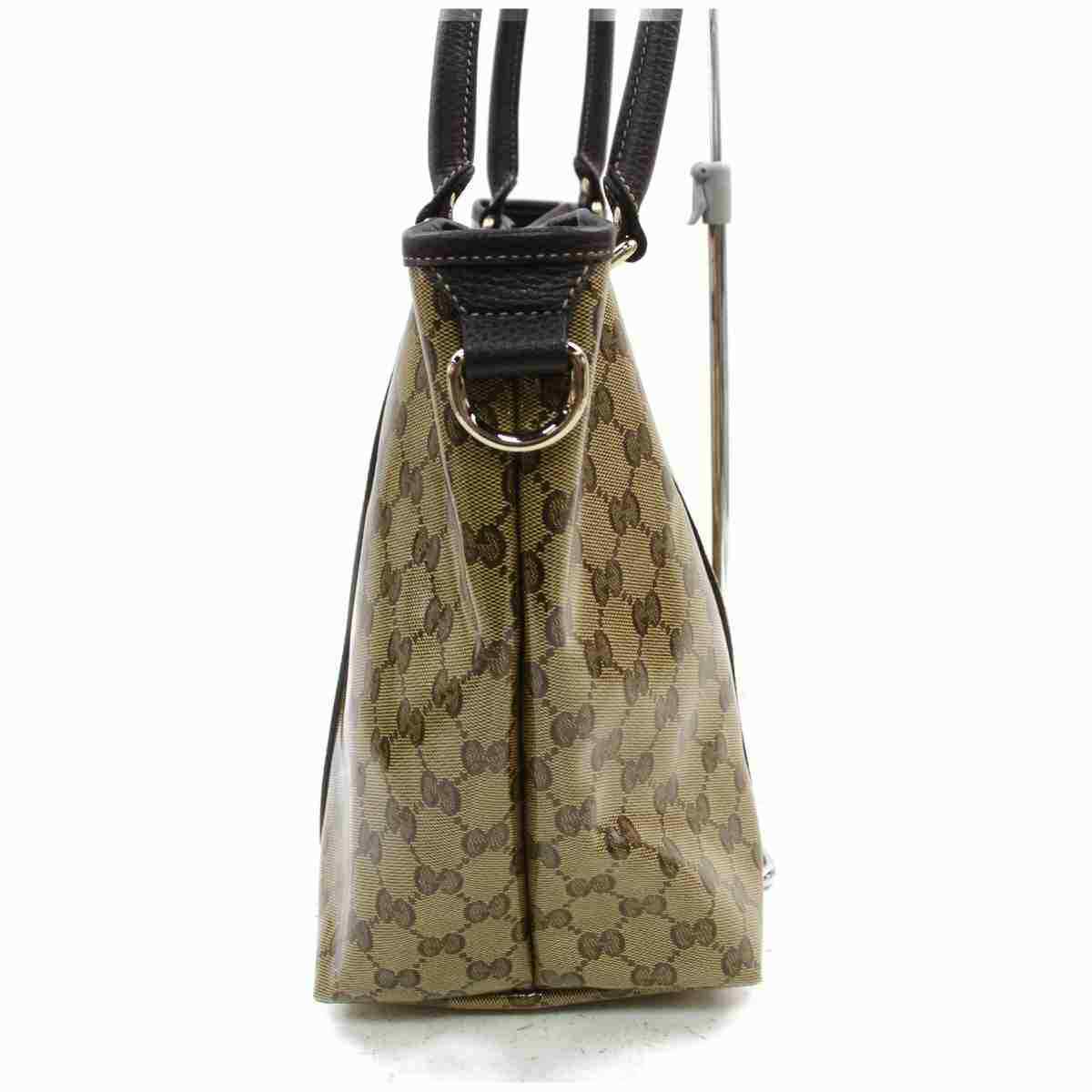Gucci Tote Bag Light Brown PVC SHC711114