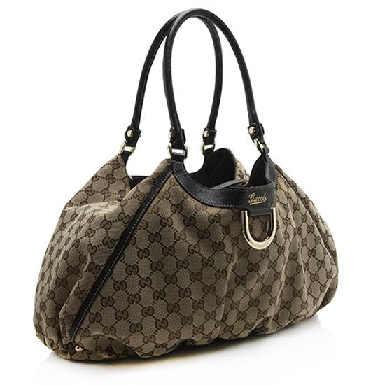 Gucci GG Canvas Abbey DRing Tote