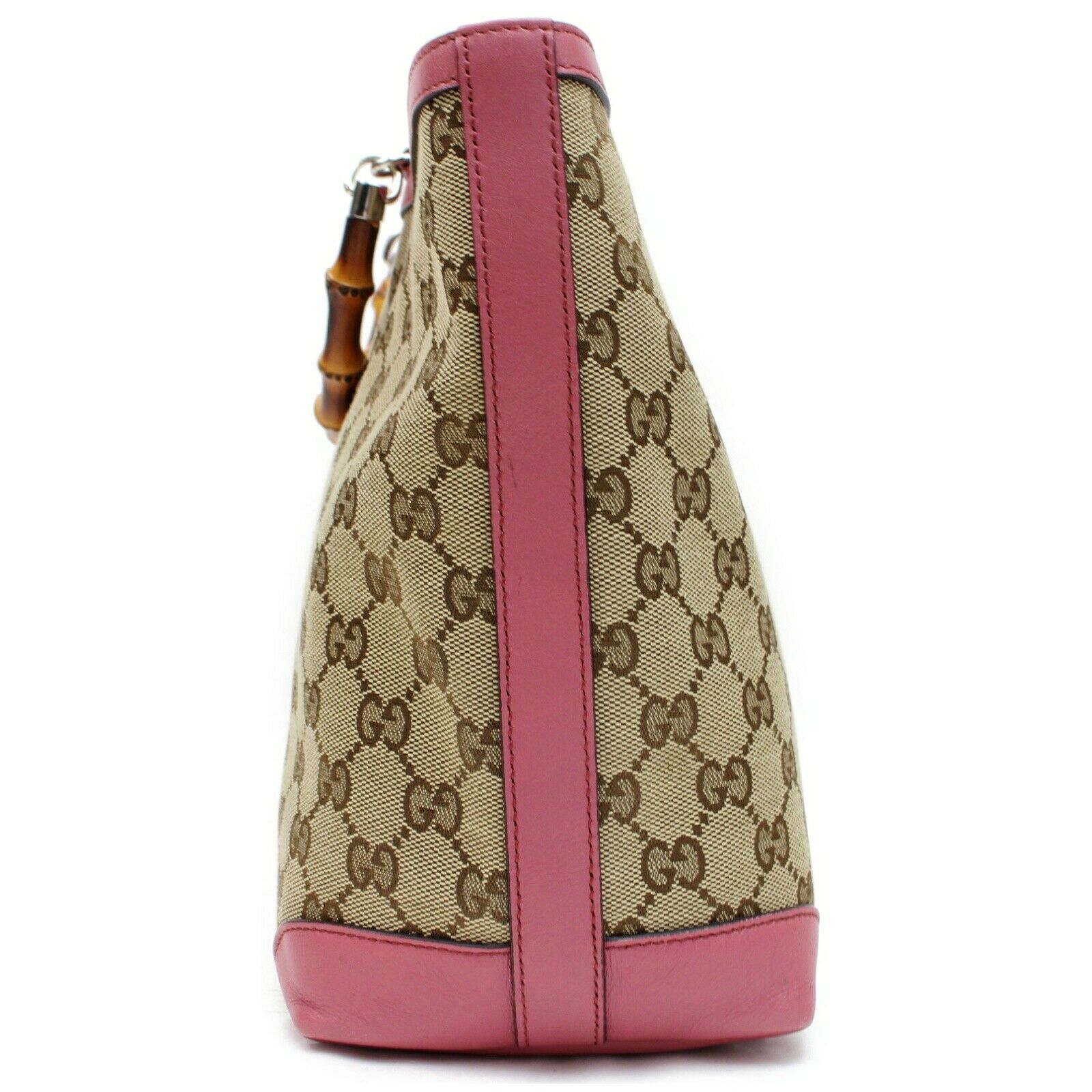 Brand Inspired Gucci Tote Bag Kids Line Banboo Tote Bag Pink Canvas SHC710998