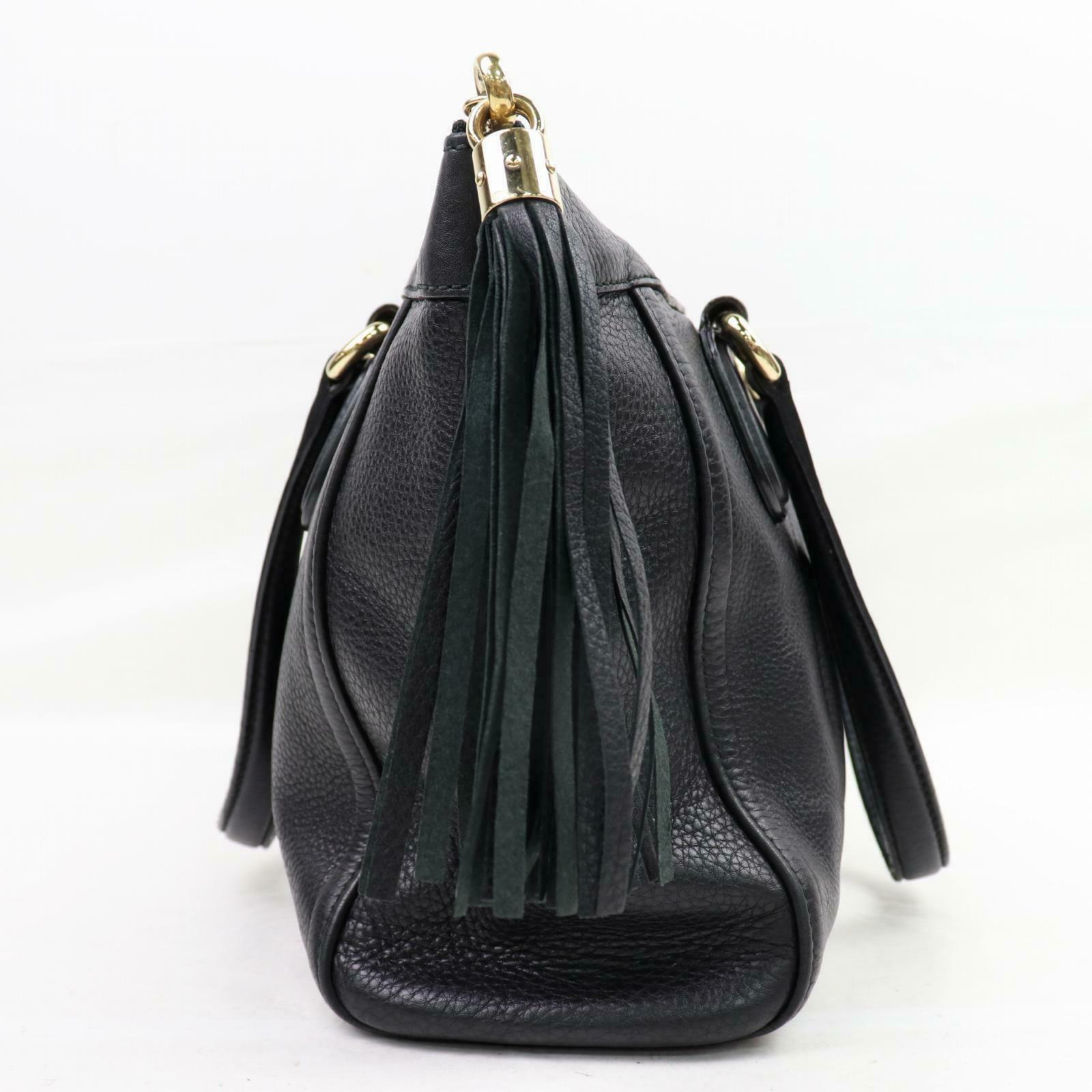 Brand Inspired Gucci Hand Bag Sohotote Black Leather SHC115095
