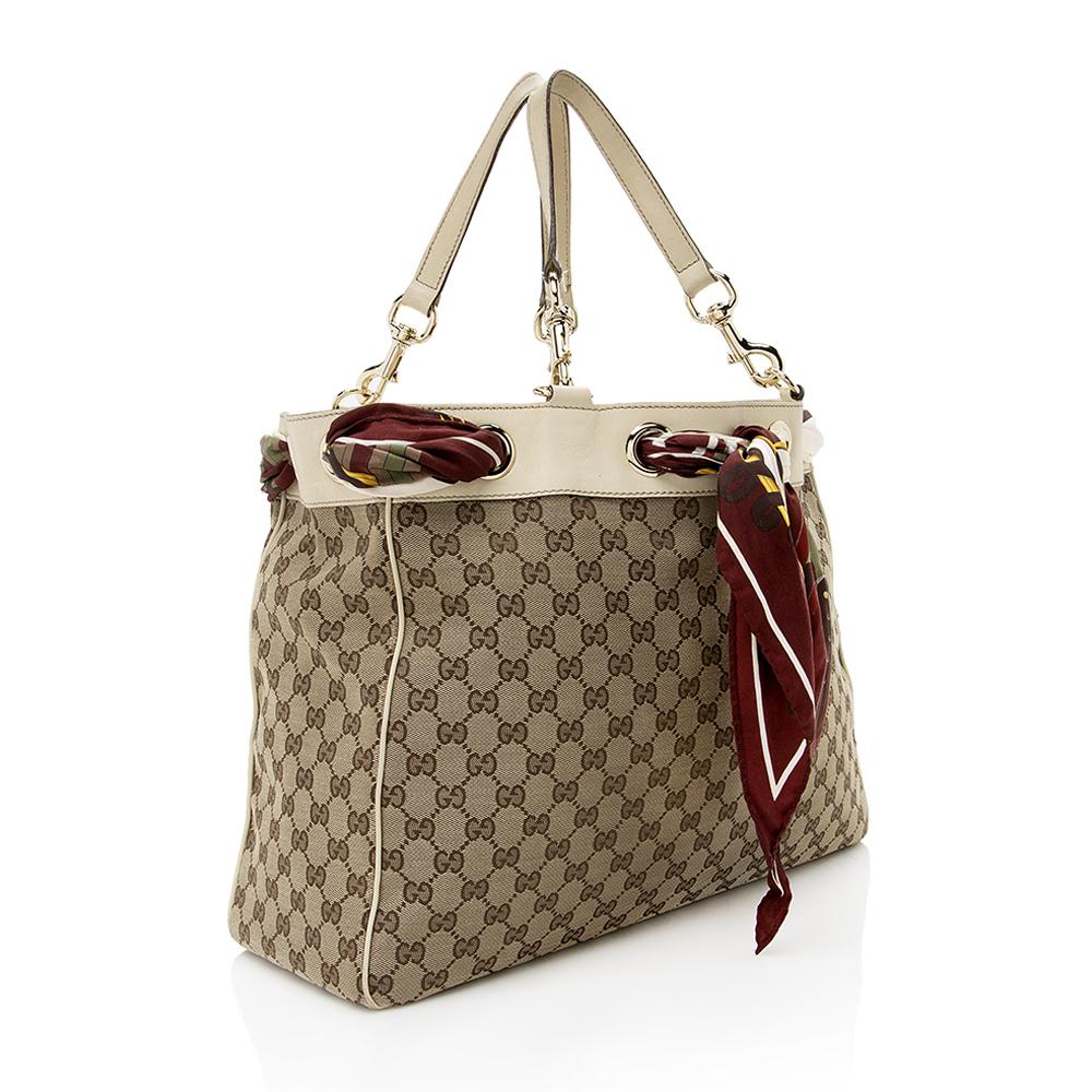 Gucci GG Canvas Positano Tote SHF13787