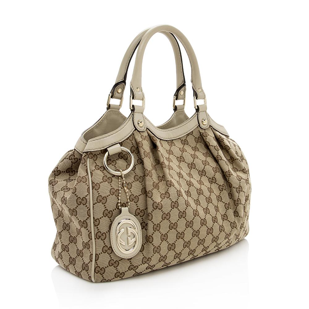 Gucci GG Canvas Sukey Medium Tote SHF13827