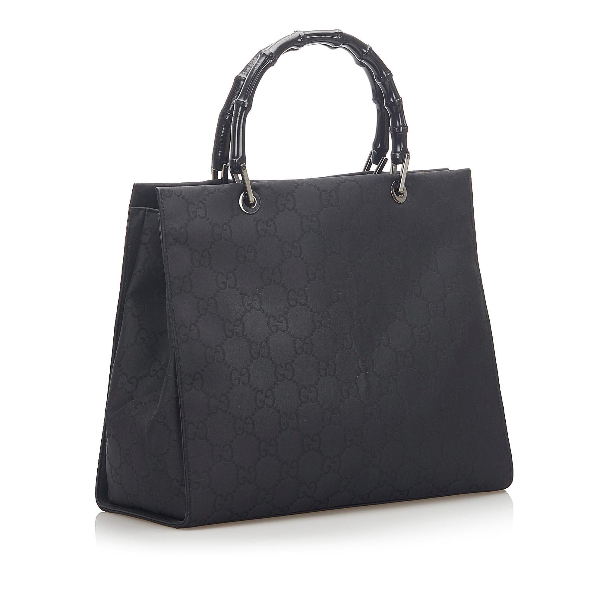 Gucci Bamboo GG Nylon Tote SHG18233