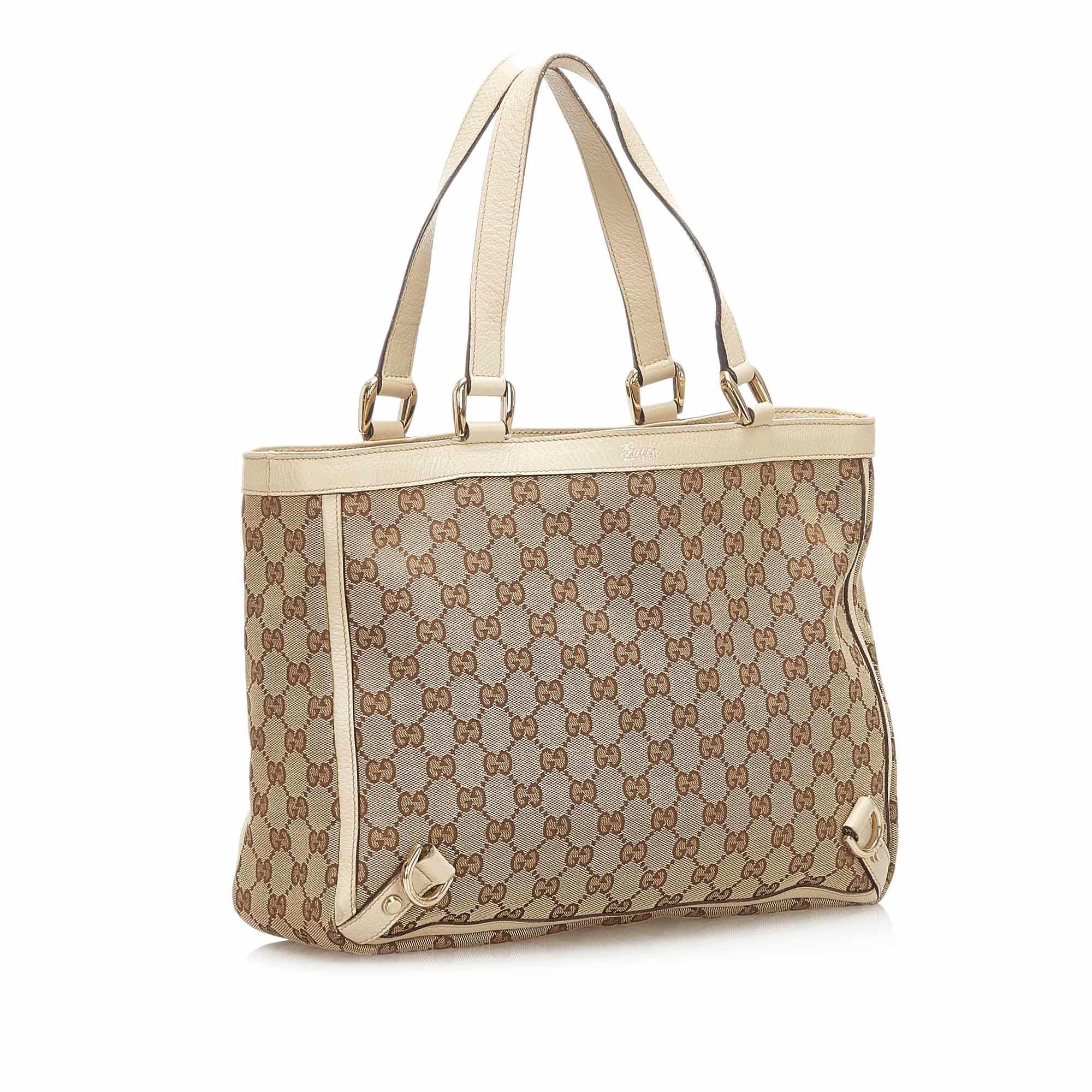 Gucci GG Canvas Abbey D Ring Tote Bag SHG18054