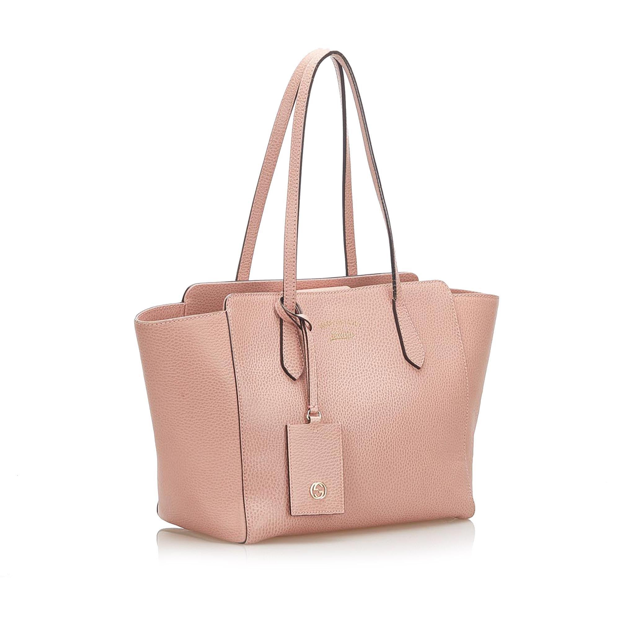 Gucci Swing Leather Tote Bag SHG18212
