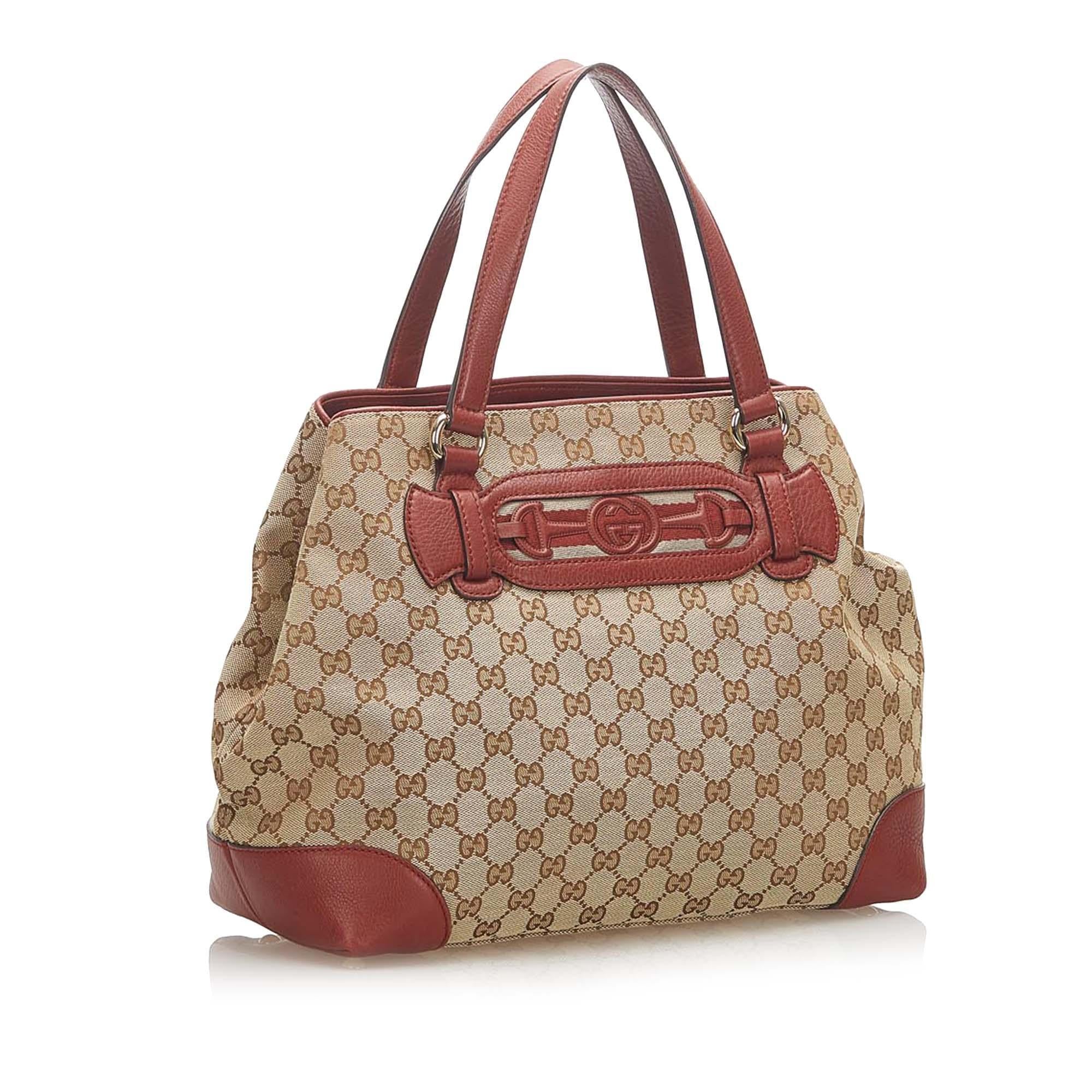 Gucci GG Canvas Dressage Tote Bag SHG18067