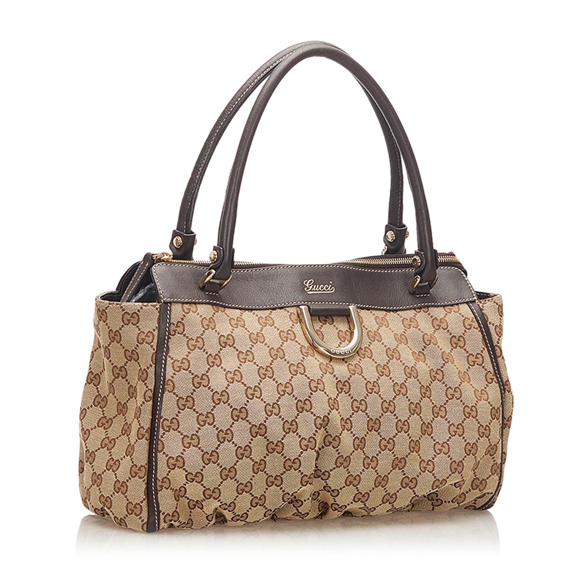 Gucci GG AbbeyD Ring Canvas Tote Bag SHG18453