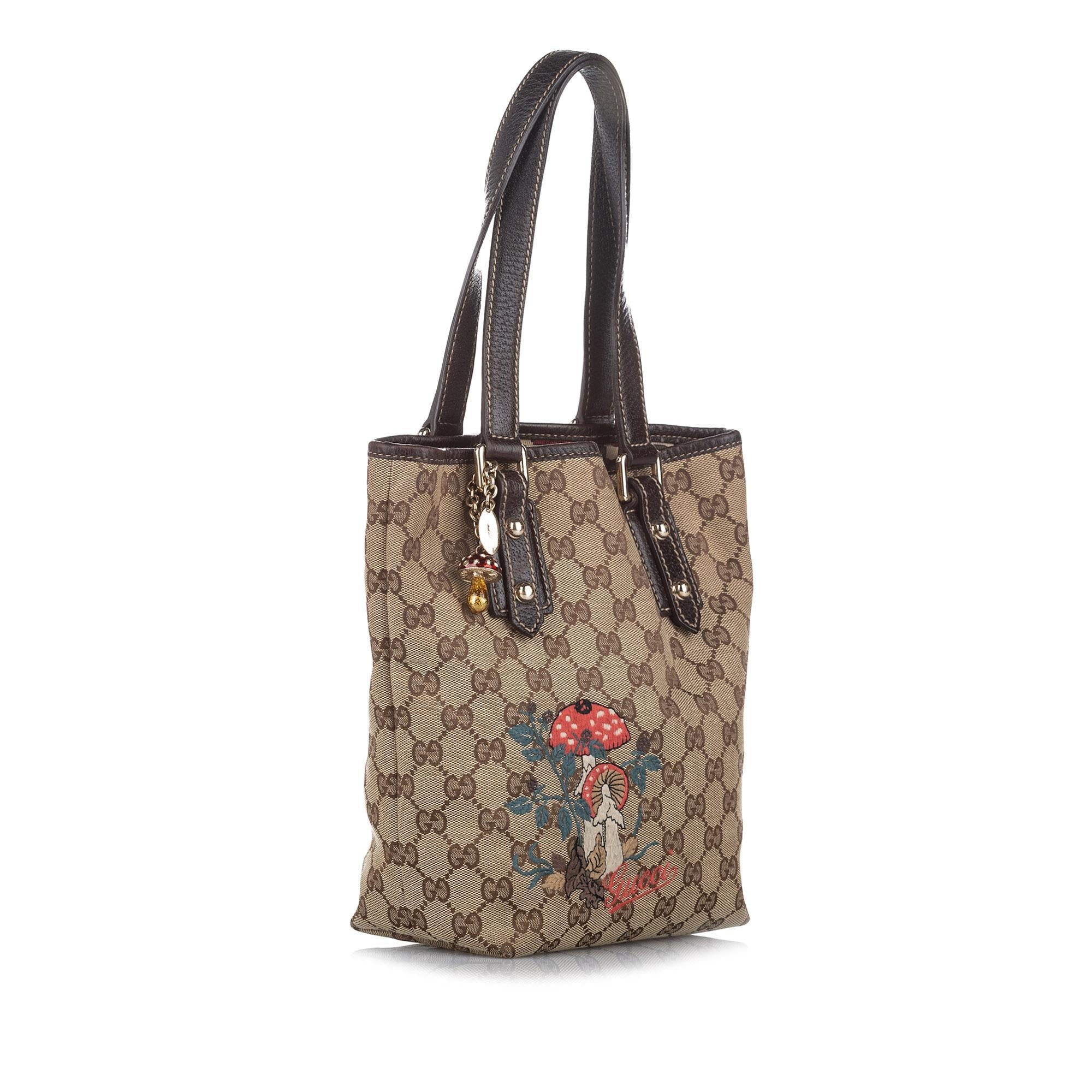 Gucci GG Canvas Mushrooms Tote Bag SHG18441