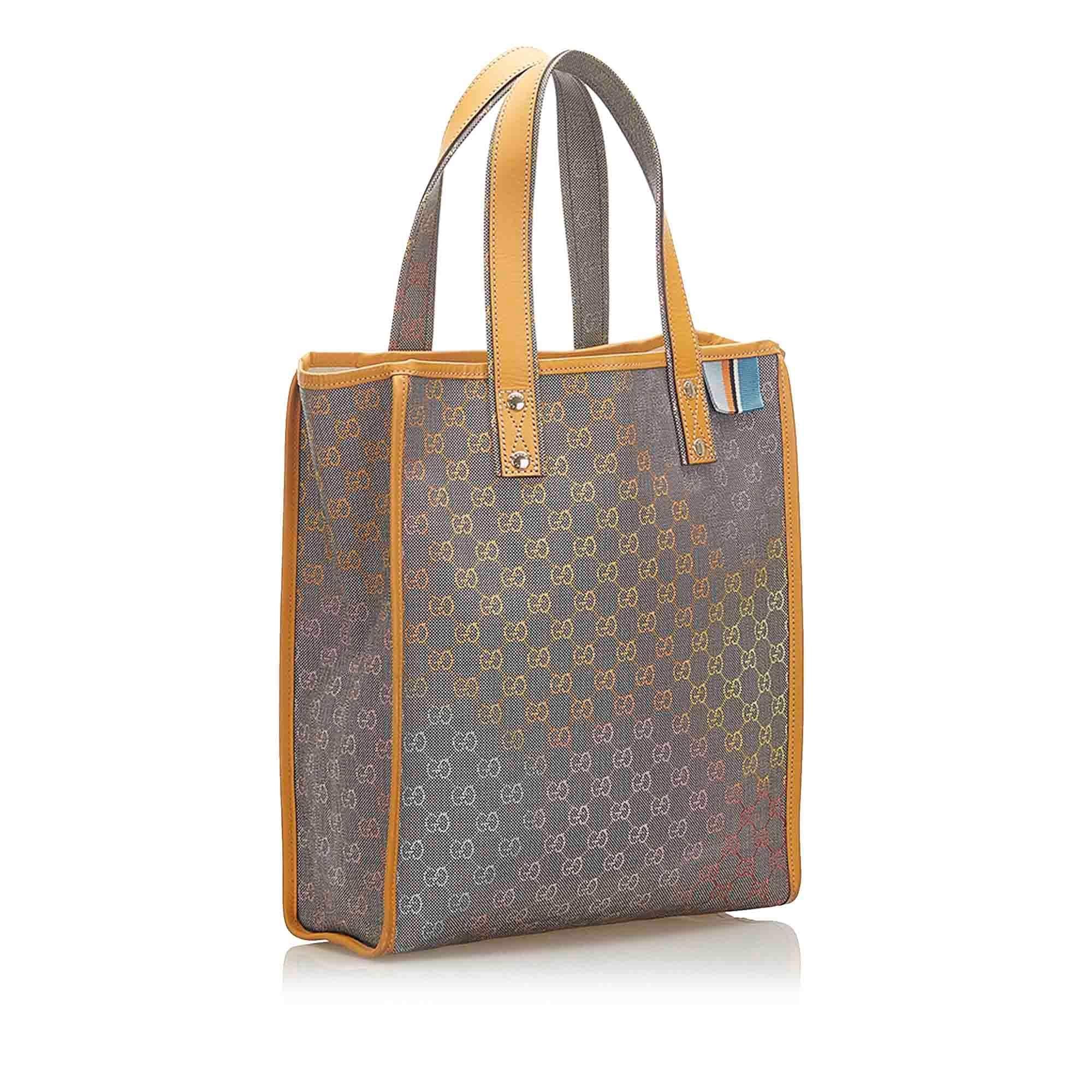 Gucci GG Denim Web Loop Tote Bag SHG18539