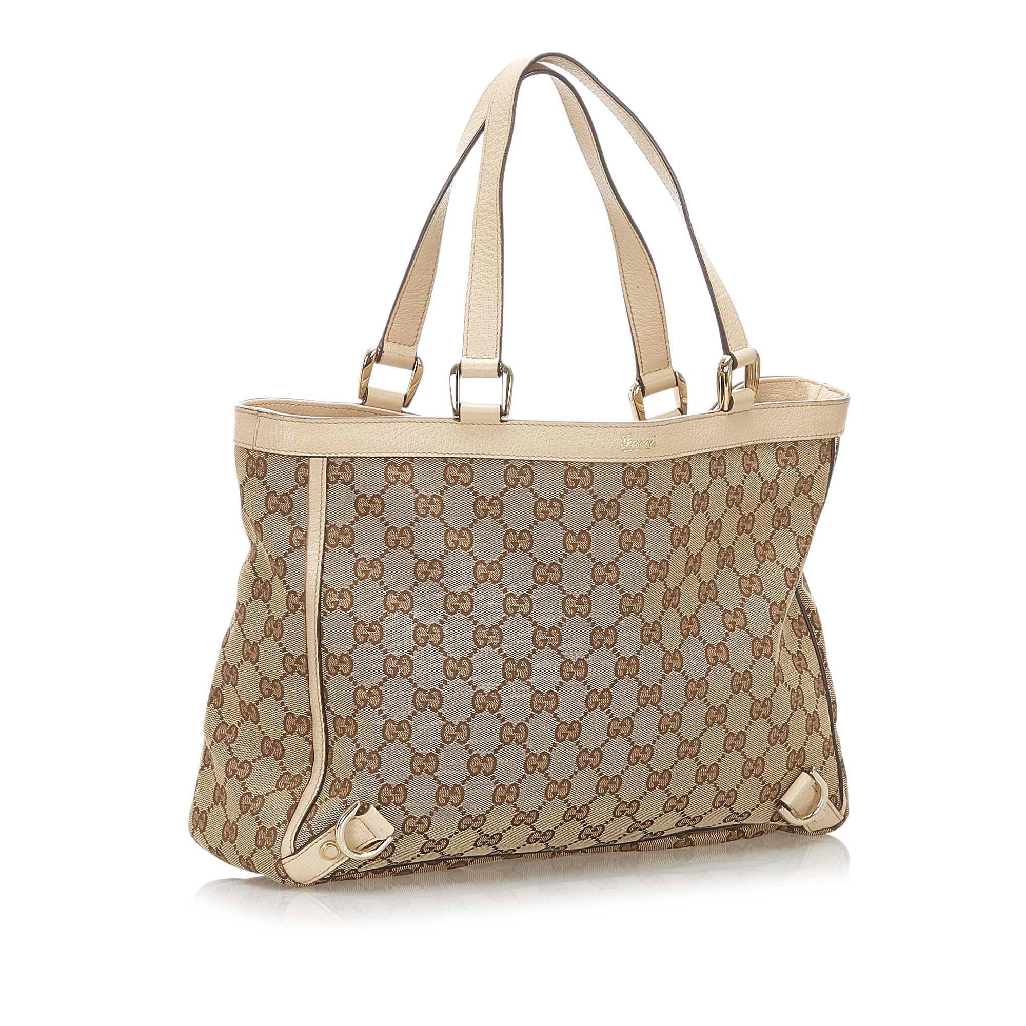 Gucci GG Canvas Abbey D Ring Tote Bag SHG18752