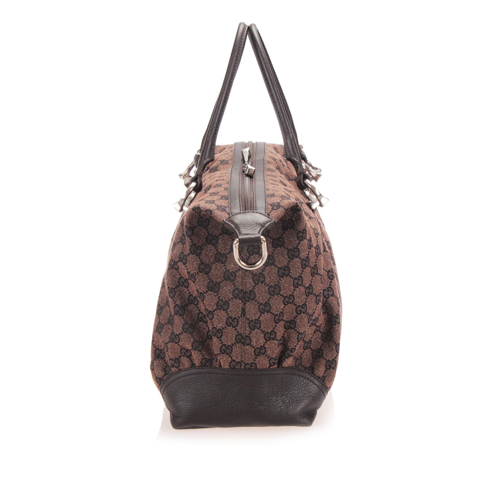 Gucci GG Canvas Horsebit Nail Tote SHG12820