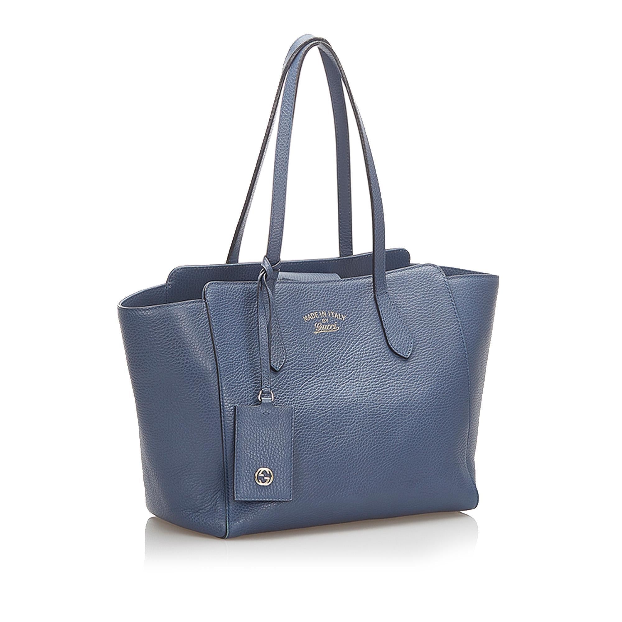 Gucci Leather Swing Tote Bag SHG18757