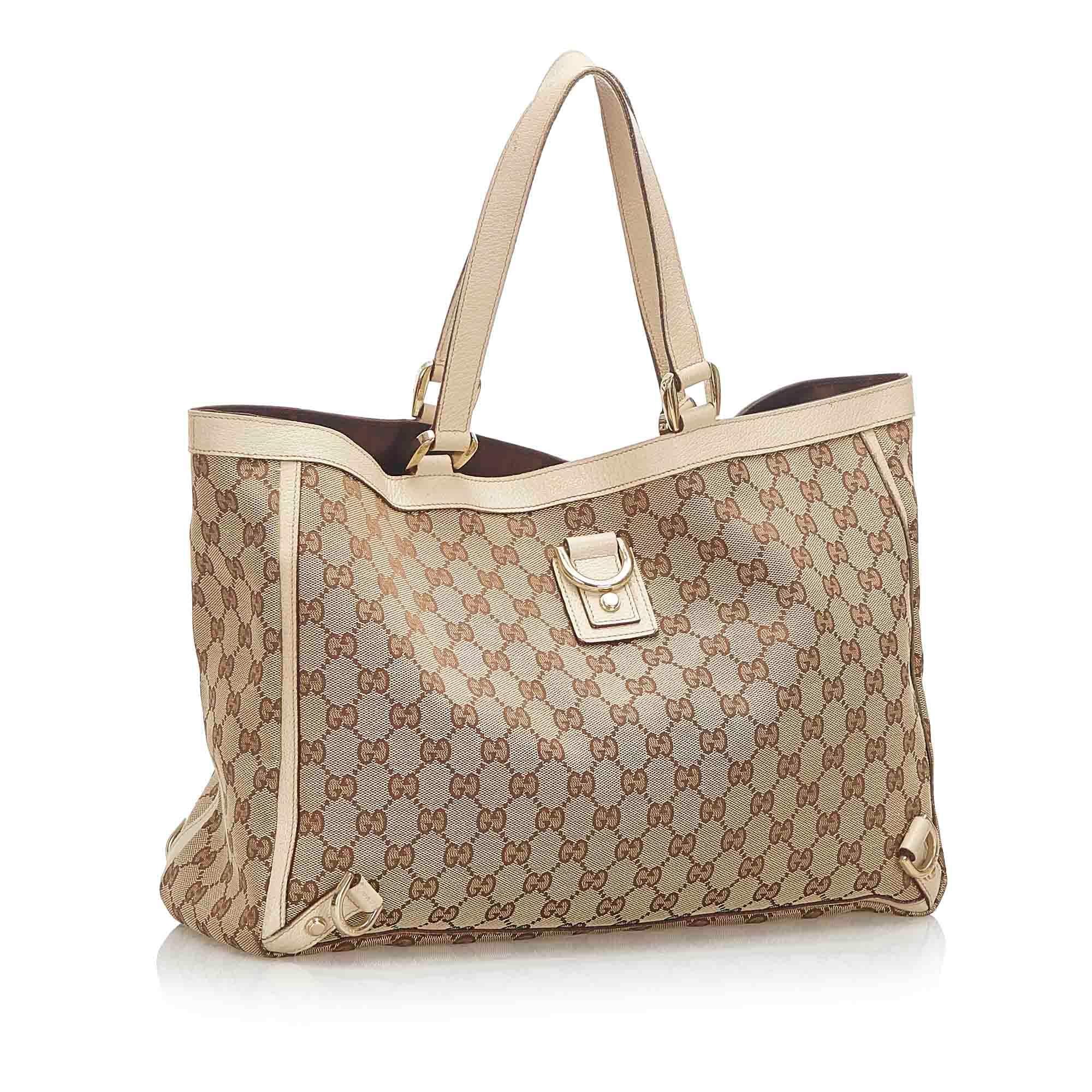 Gucci GG Canvas Abbey D Ring Tote Bag SHG18979