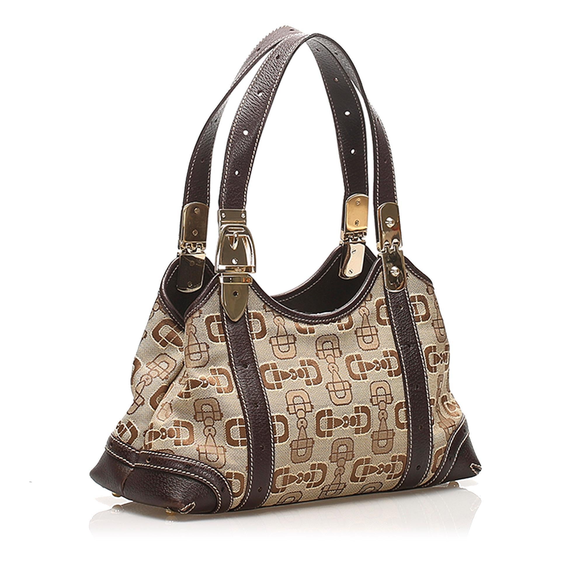 Gucci Horsebit Canvas Tote Bag SHG13910