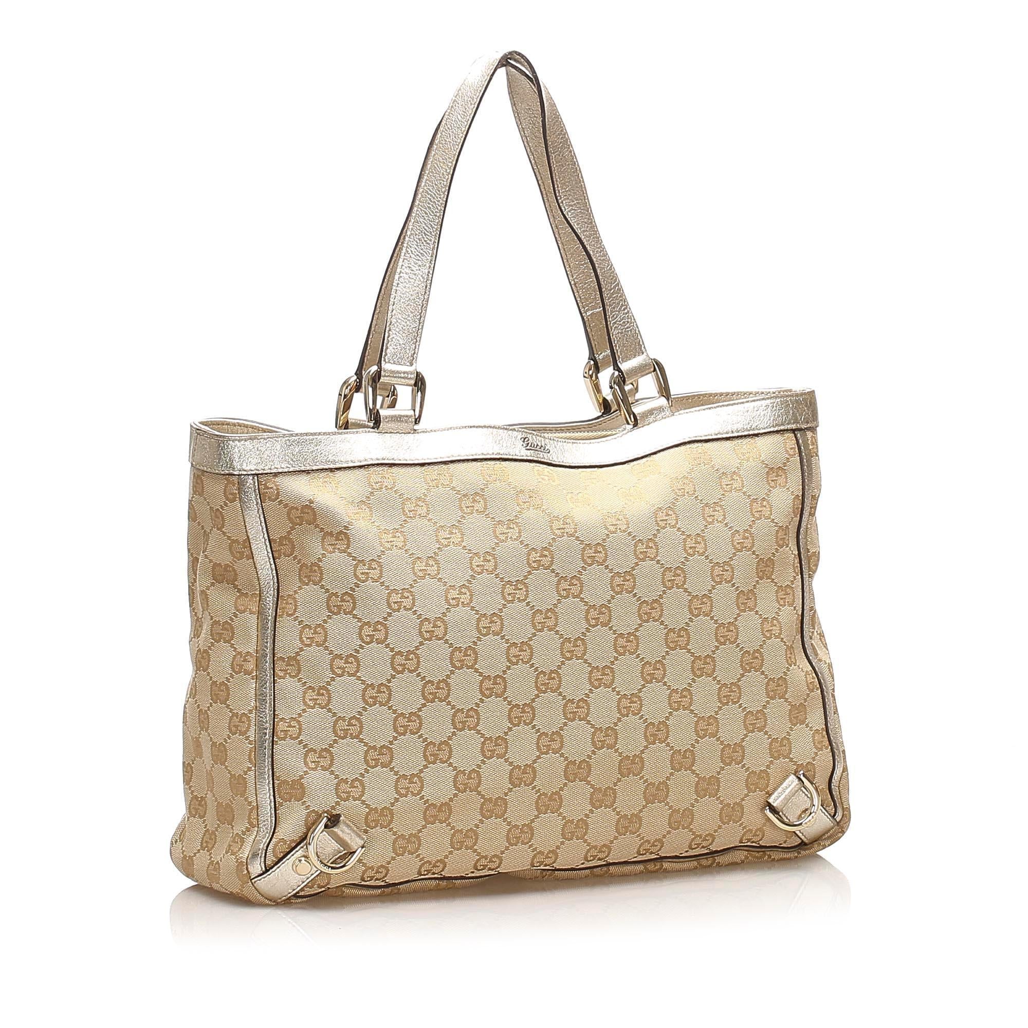 Gucci GG Canvas Abbey D Ring Tote Bag SHG13535