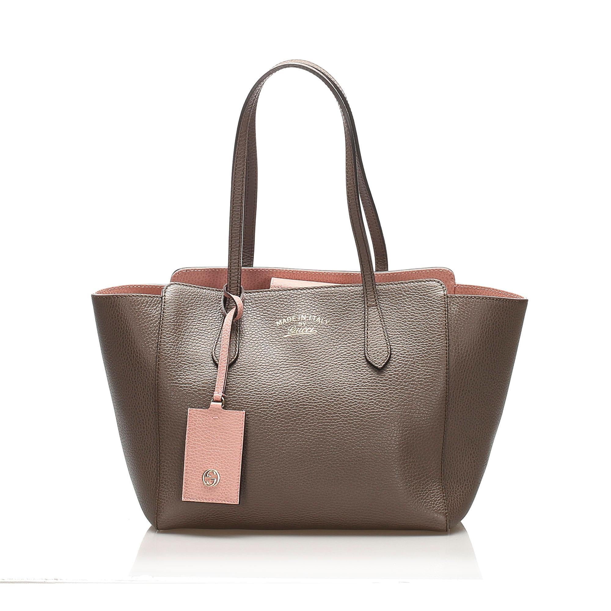 Gucci Swing Leather Tote Bag SHG13309
