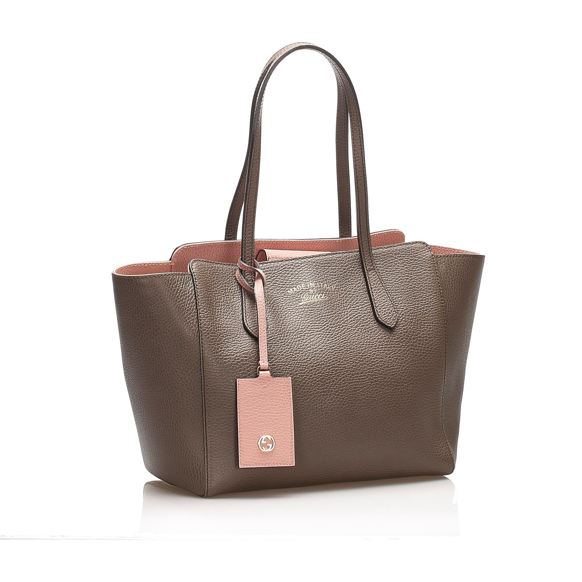 Gucci Swing Leather Tote Bag SHG13309