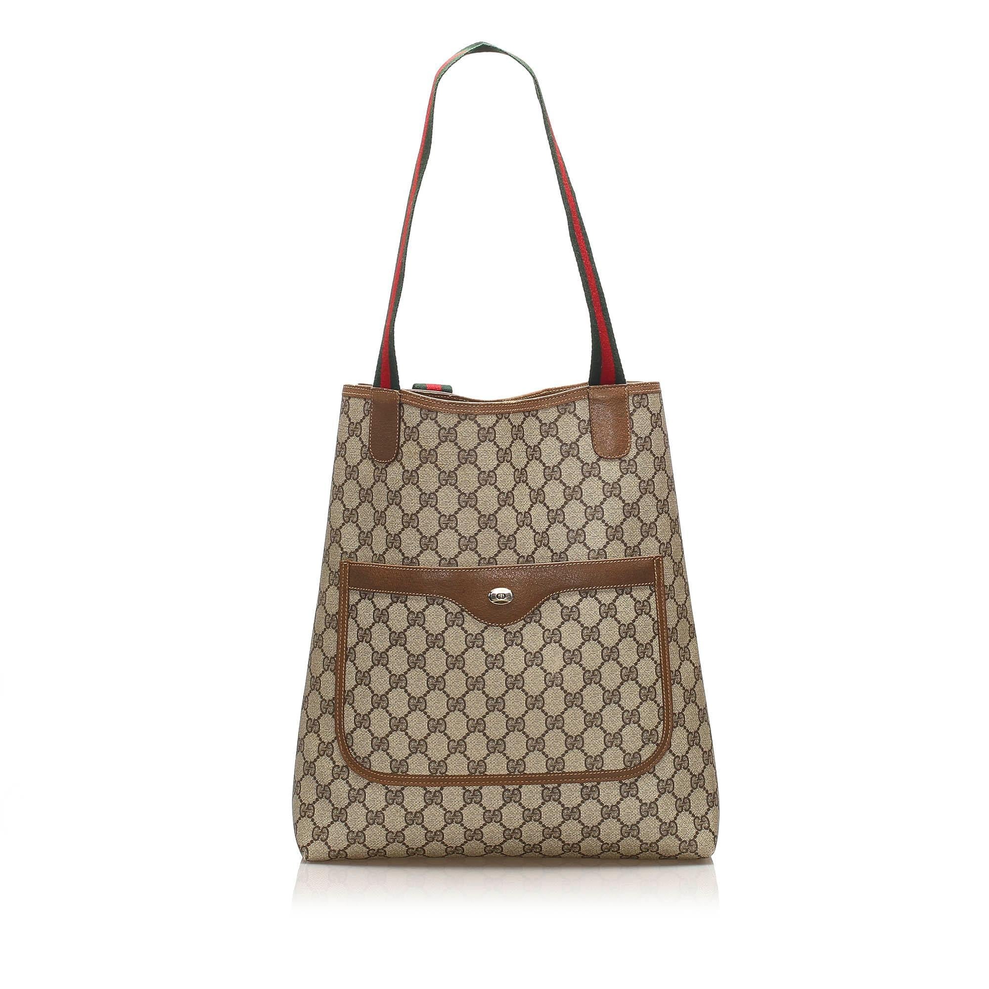 Gucci GG Supreme Web Tote Bag SHG13536