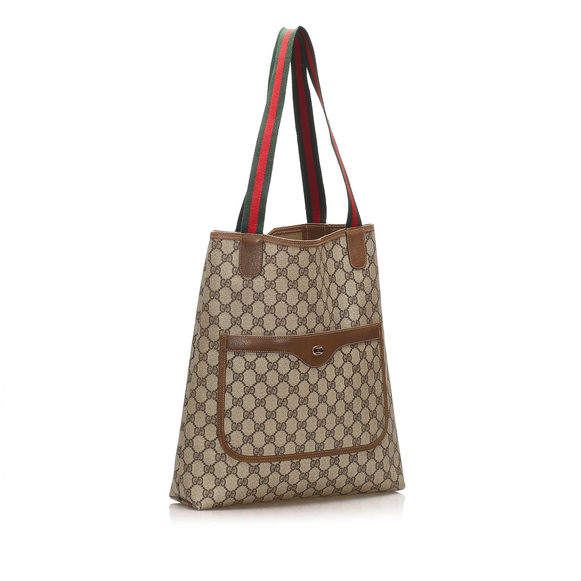 Gucci GG Supreme Web Tote Bag SHG13536