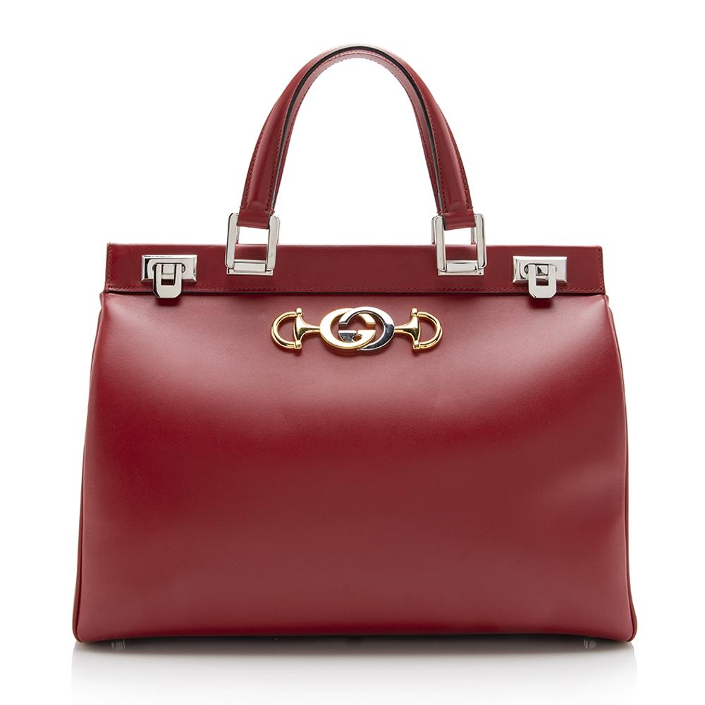 Gucci Calfskin Zumi Convertible Tote SHF14170