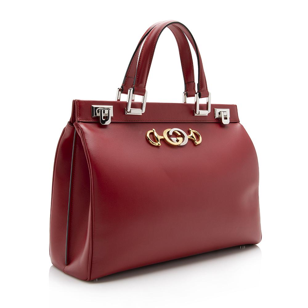 Gucci Calfskin Zumi Convertible Tote SHF14170