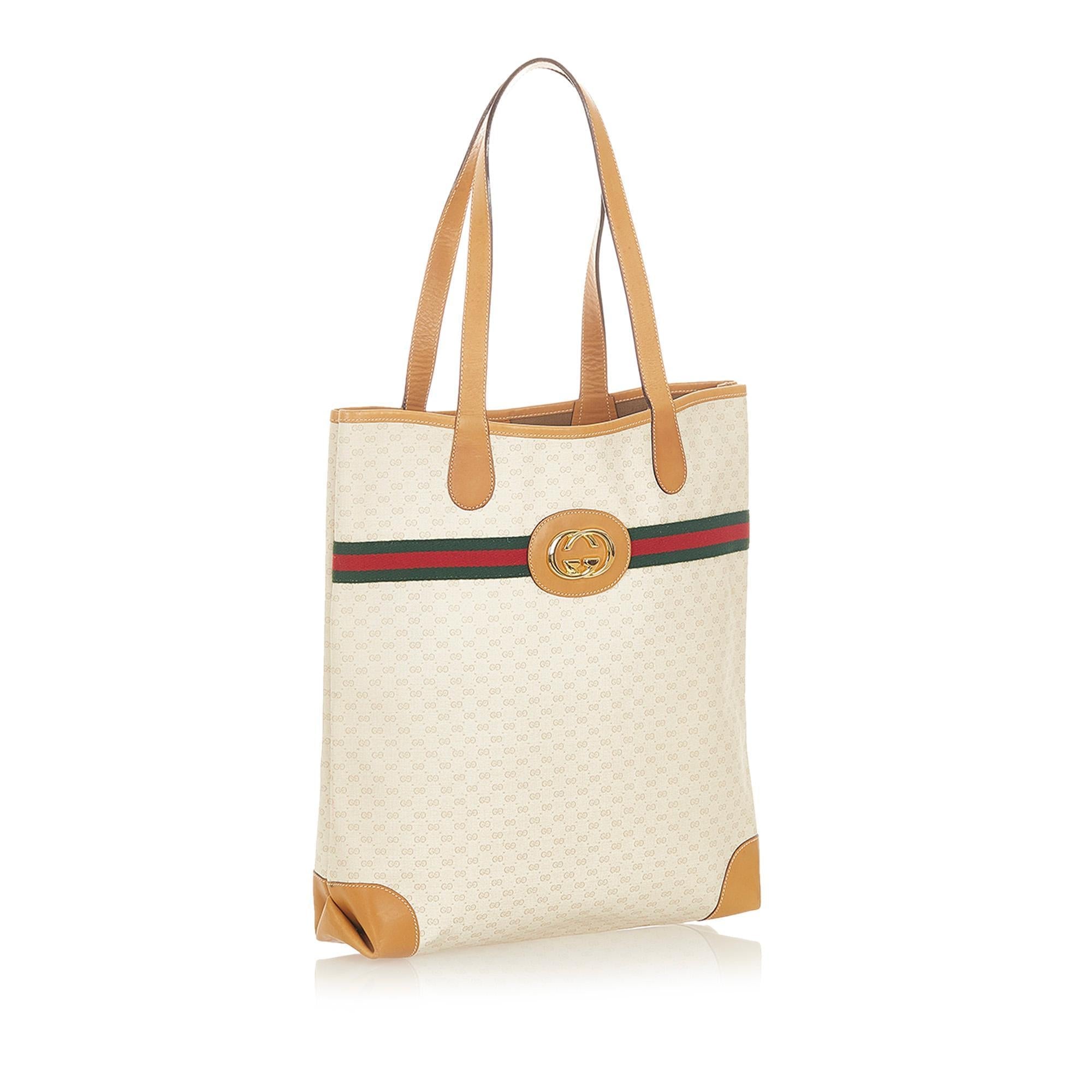 Gucci GG Supreme Web Tote Bag SHG19406