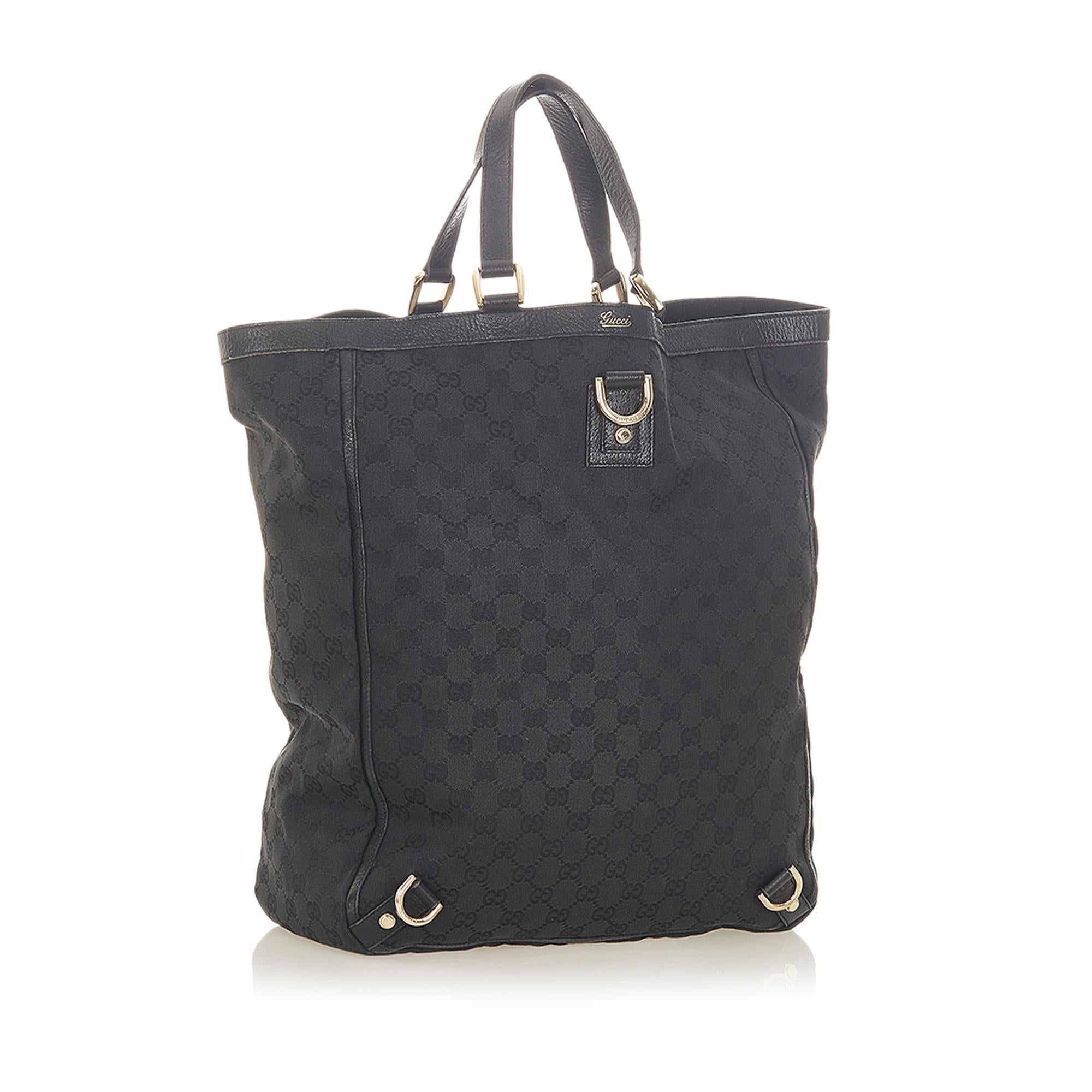 Gucci GG Canvas Abbey DRing Tote Bag SHG19408
