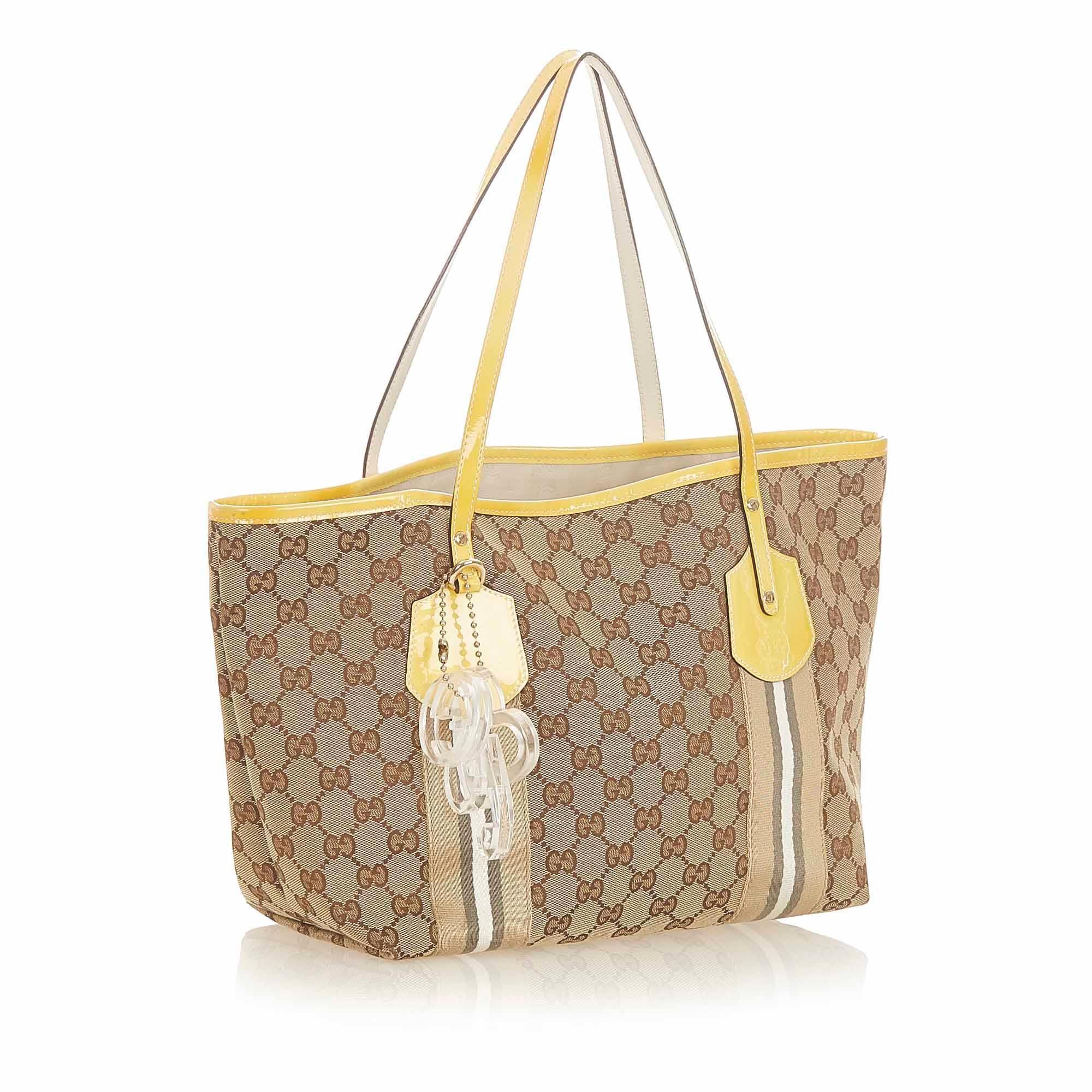 Gucci GG Canvas Web Jolie Tote Bag SHG19361