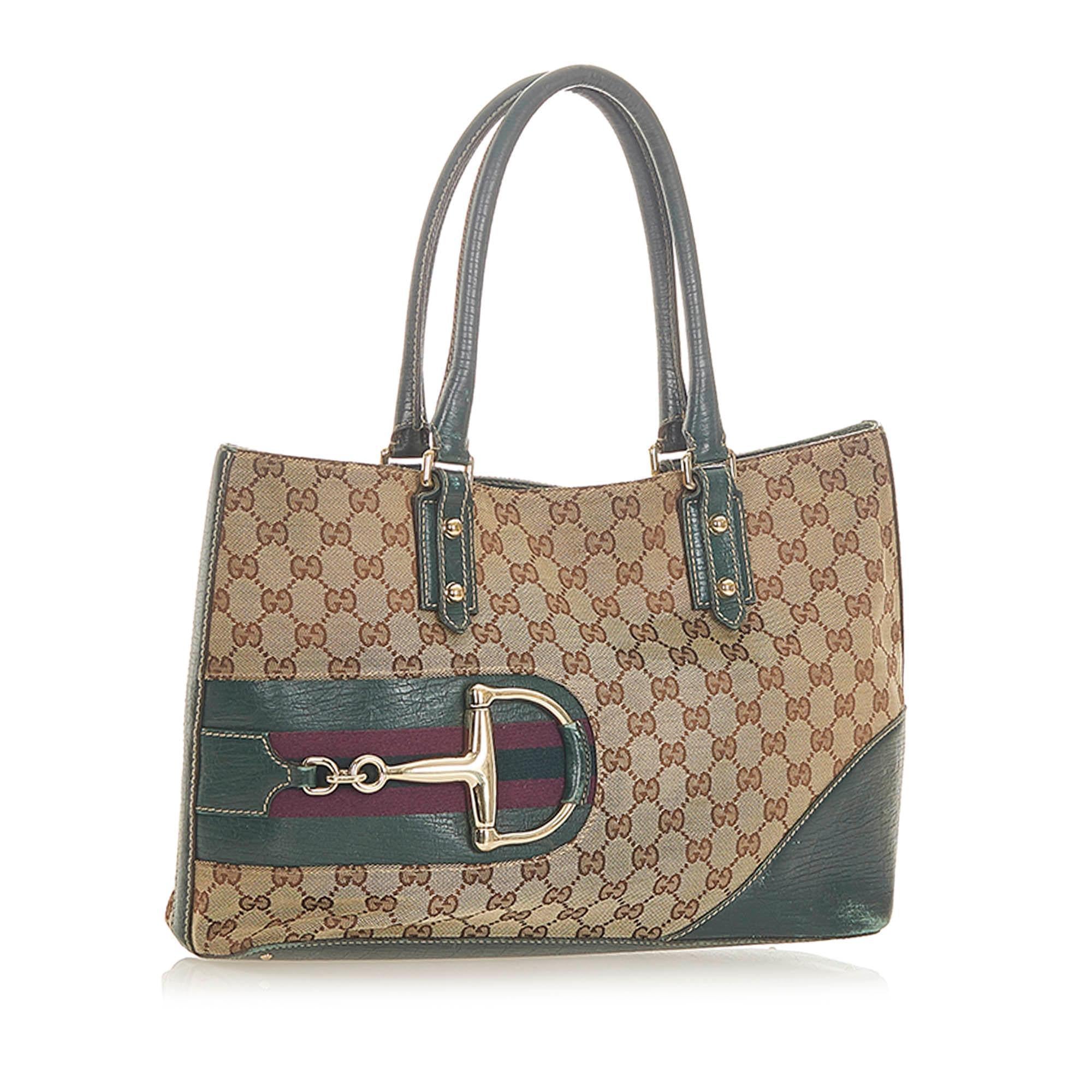 Gucci GG Canvas Hasler Tote Bag SHG19679