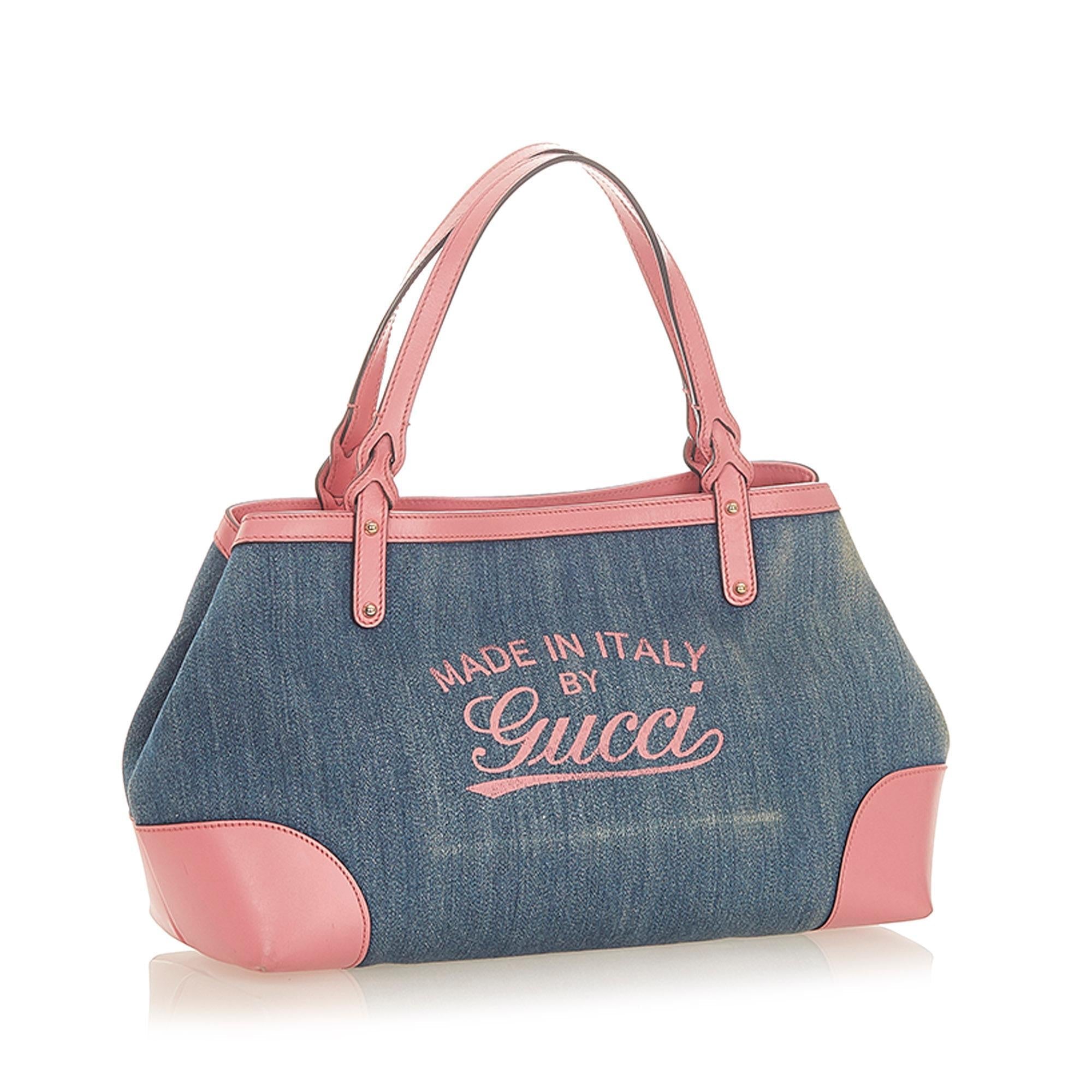Gucci Craft Denim Tote Bag SHG19682