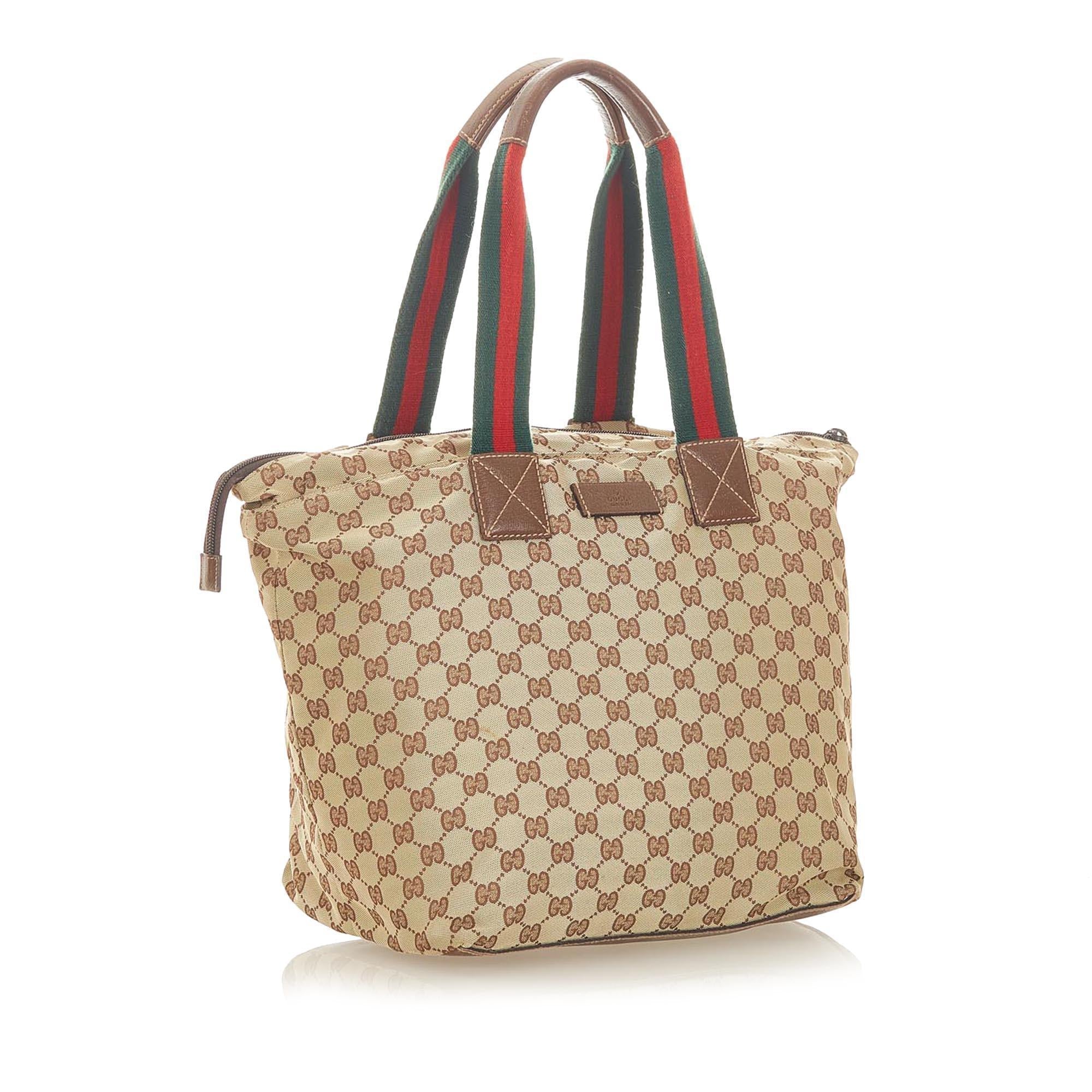 Gucci GG Canvas Web Tote Bag SHG19683