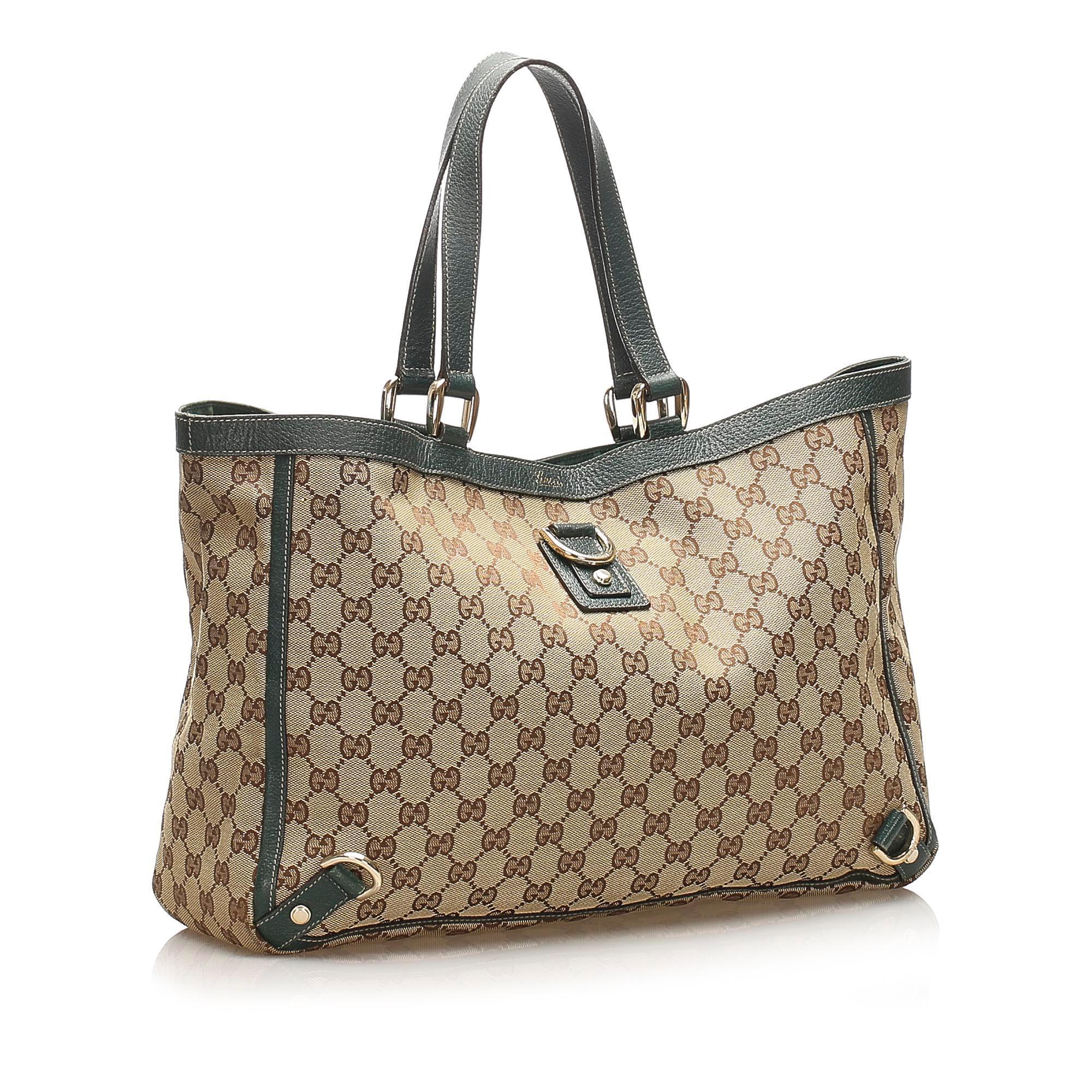 Gucci GG Canvas Abbey D Ring Tote Bag SHG14056