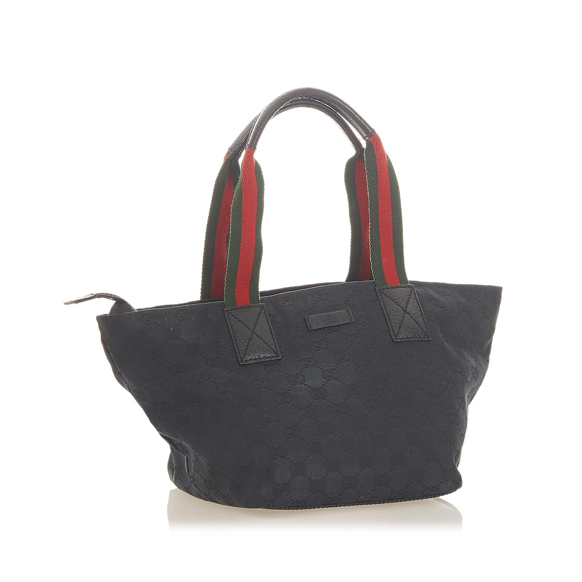 Gucci GG Canvas Web Tote Bag SHG19720