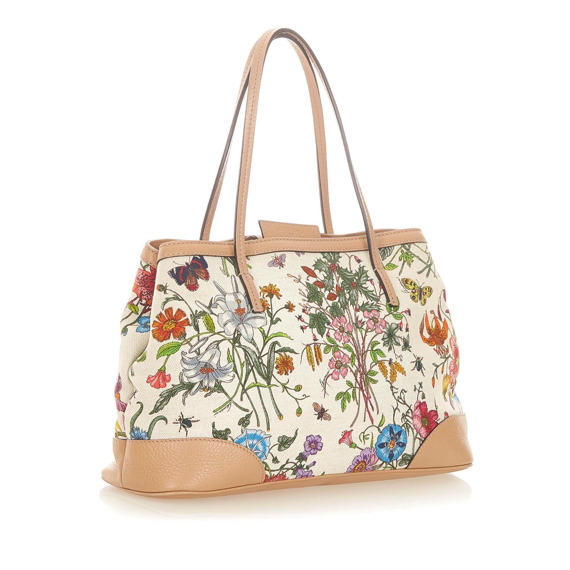 Gucci Flora Canvas Tote Bag SHG19977