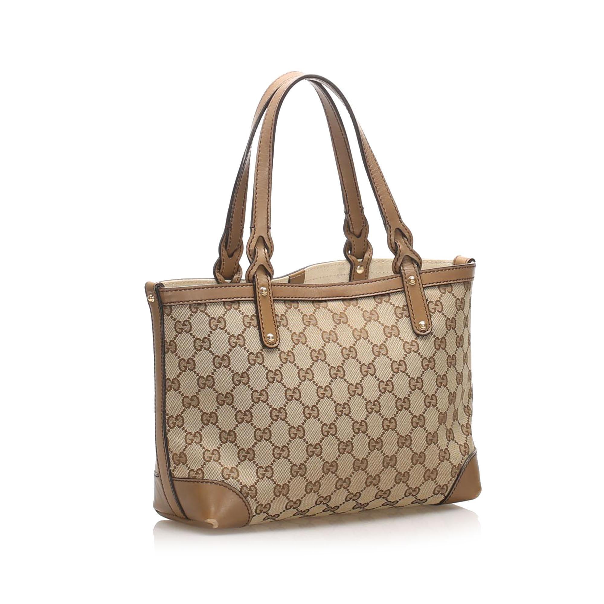 Gucci GG Canvas Craft Tote Bag SHG14512