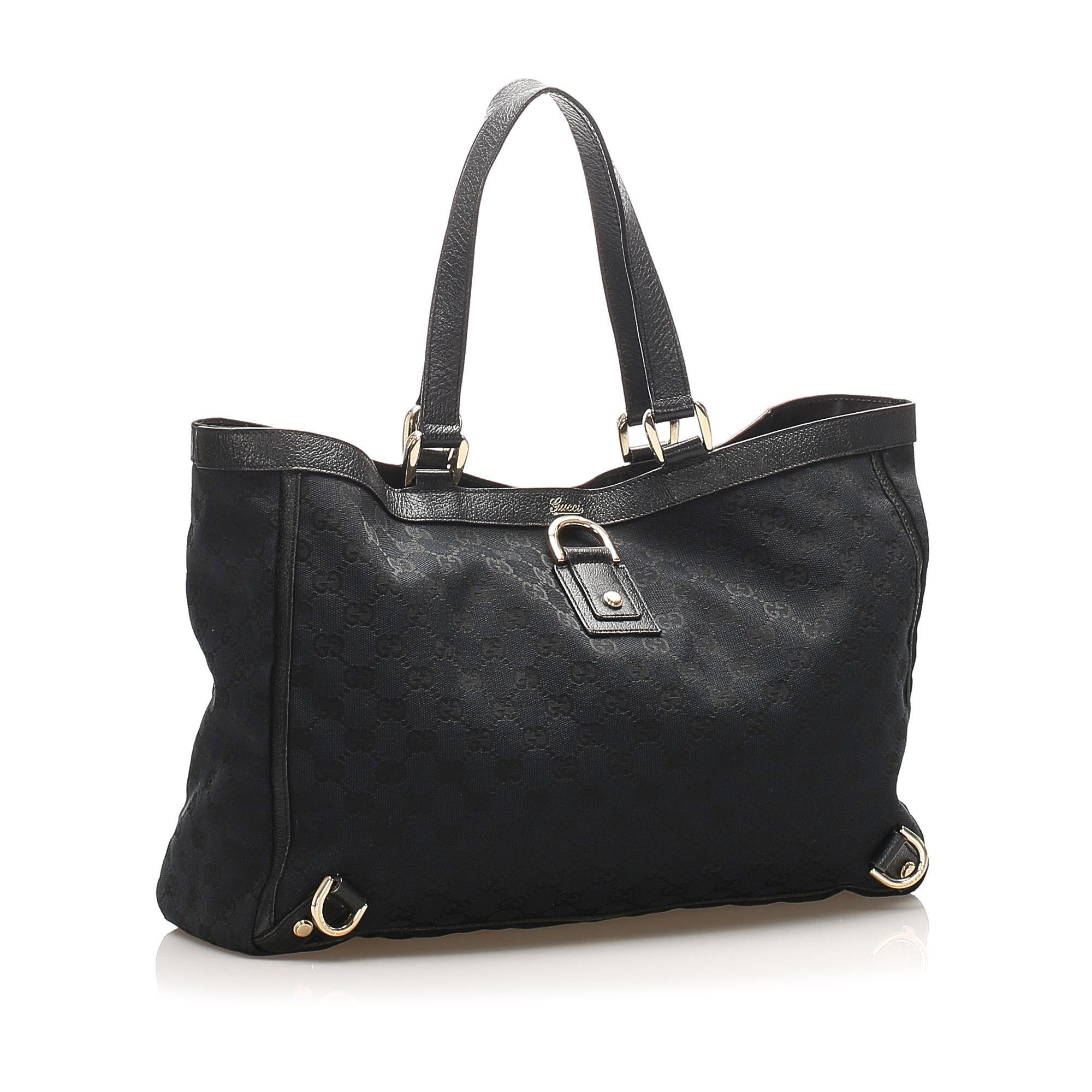 Gucci GG Canvas Abbey D Ring Tote Bag SHG15204
