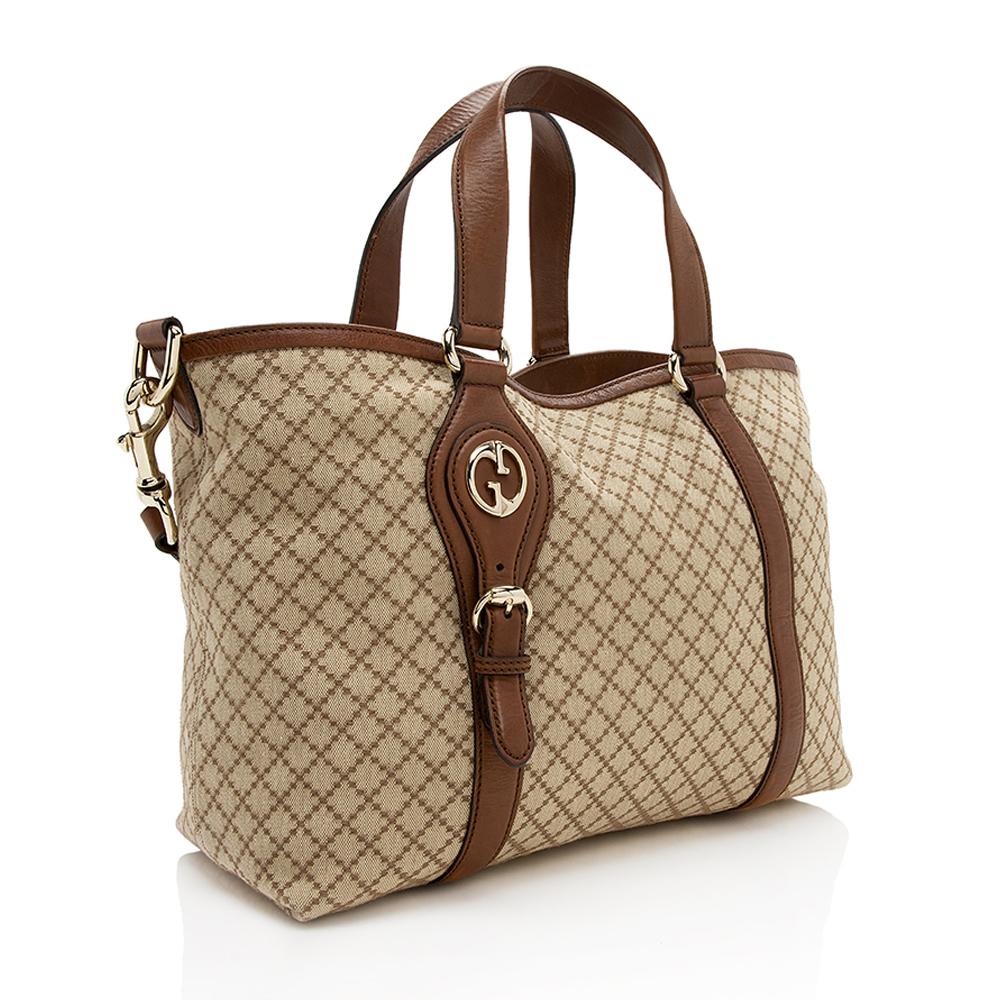 Gucci Diamante Canvas Village Tote SHF13046