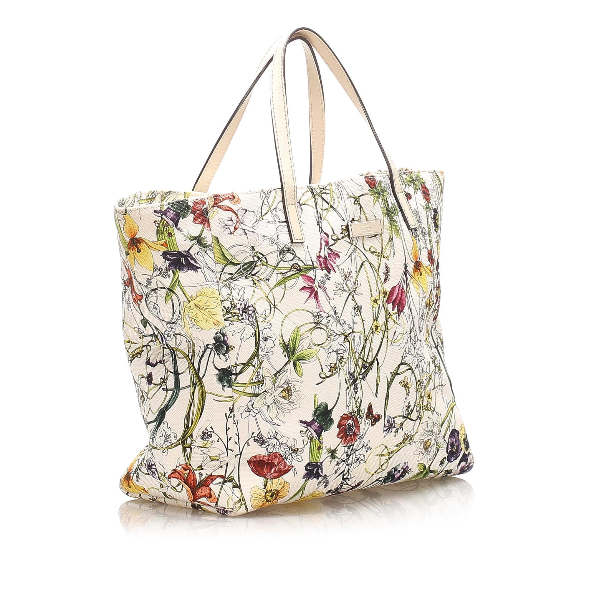 Gucci Flora Canvas Tote Bag SHG15301