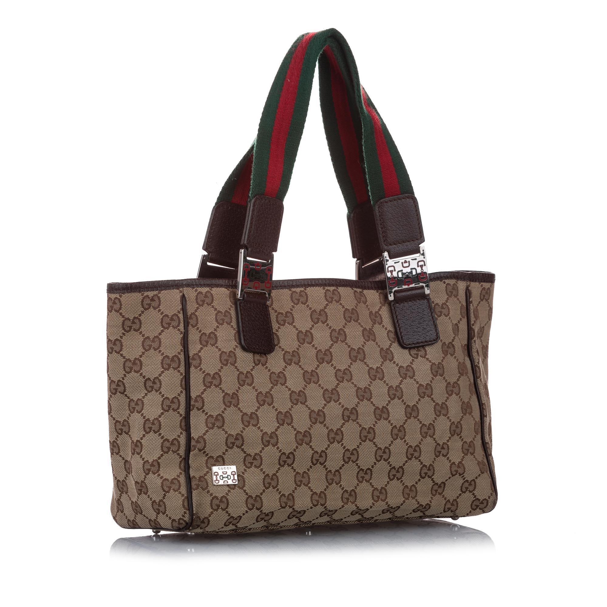 Gucci GG Canvas Web Tote Bag SHG15279