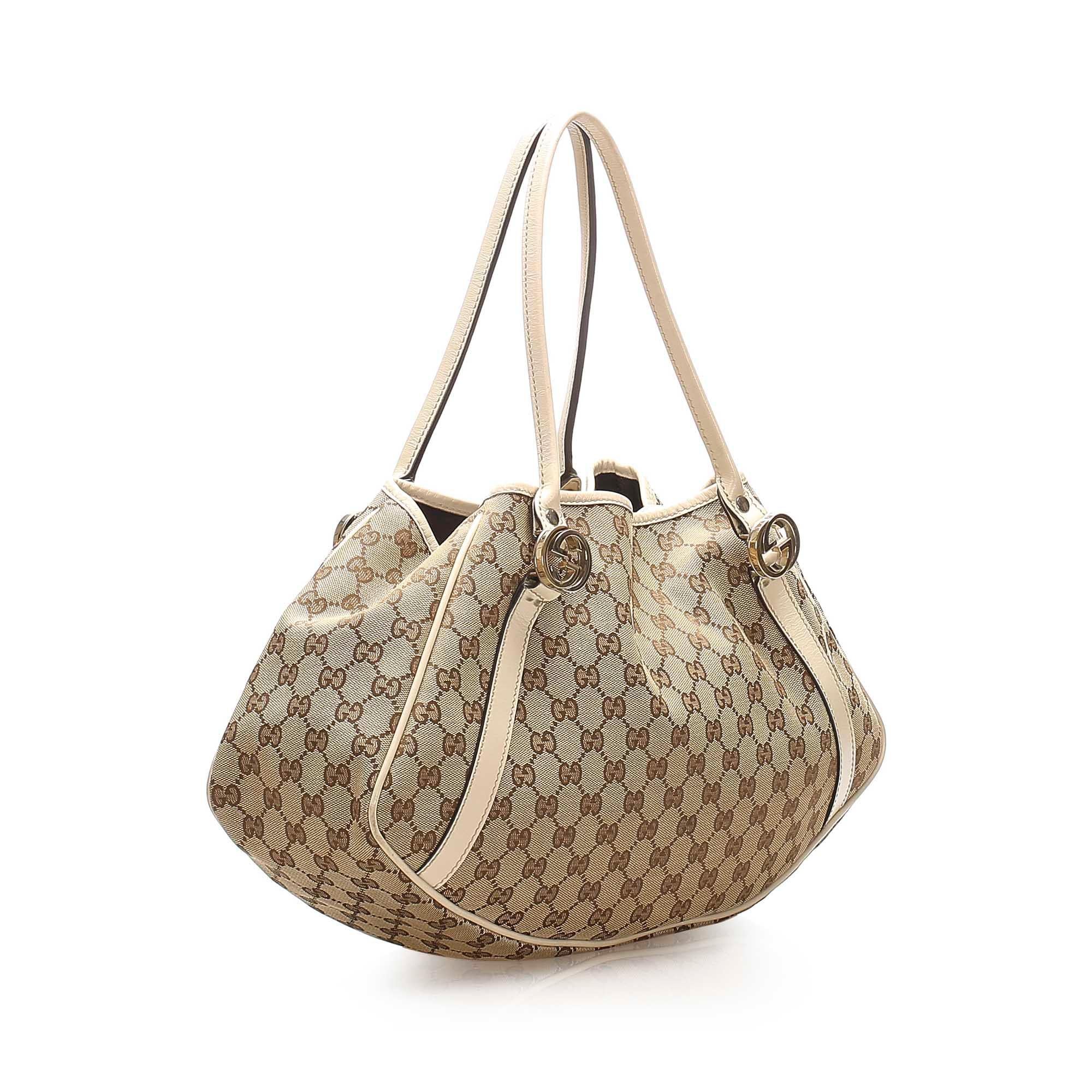 Gucci GG Canvas Twin Tote Bag SHG15368