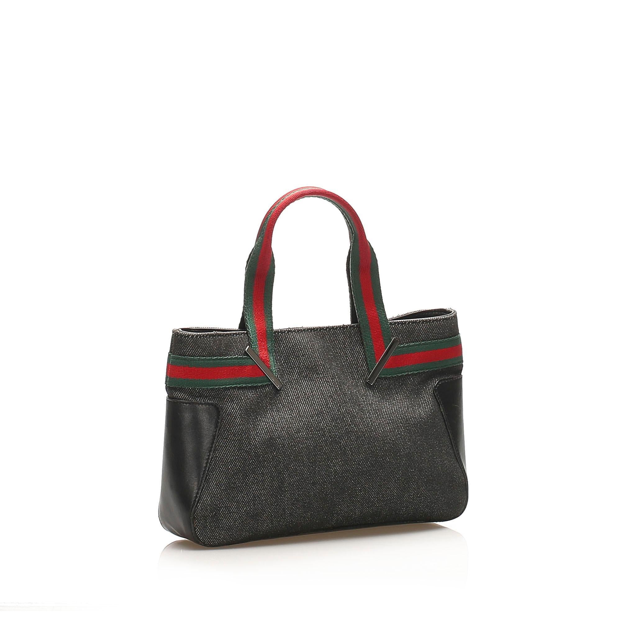 Gucci Web Denim Tote Bag SHG15408
