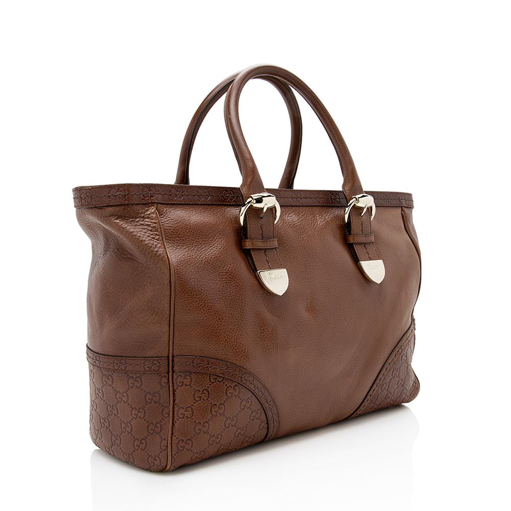 Gucci Leather Signoria Medium Tote SHF13286