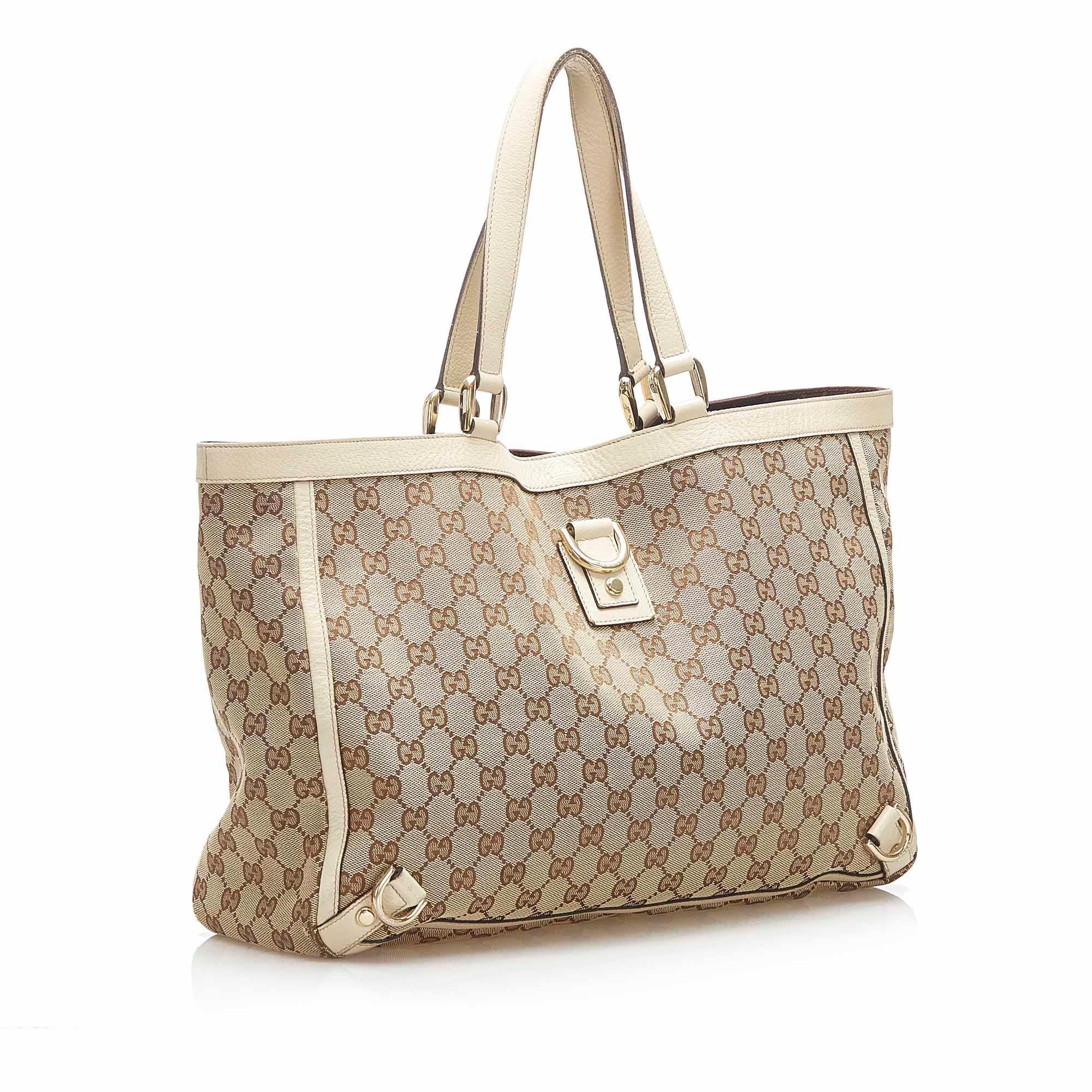 Gucci GG Canvas Abbey DRing Tote Bag SHG15773