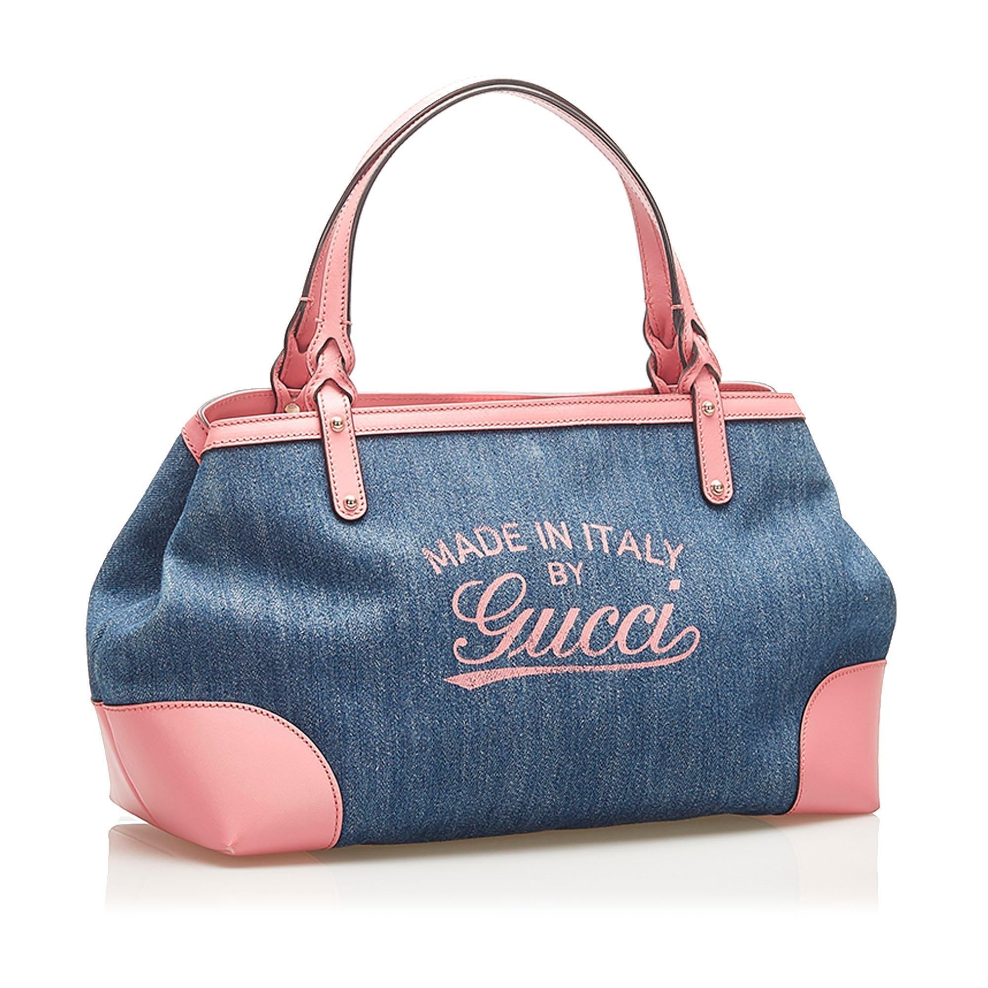 Gucci Craft Denim Tote Bag SHG16093
